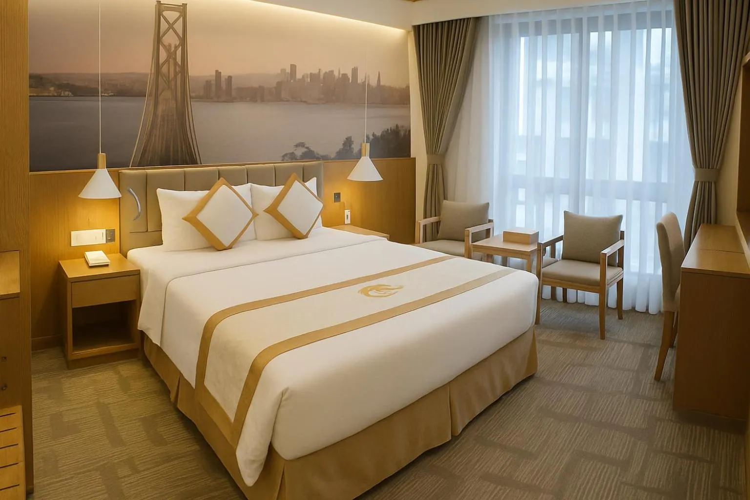 Bed in Tuong Vi Corner Hotel