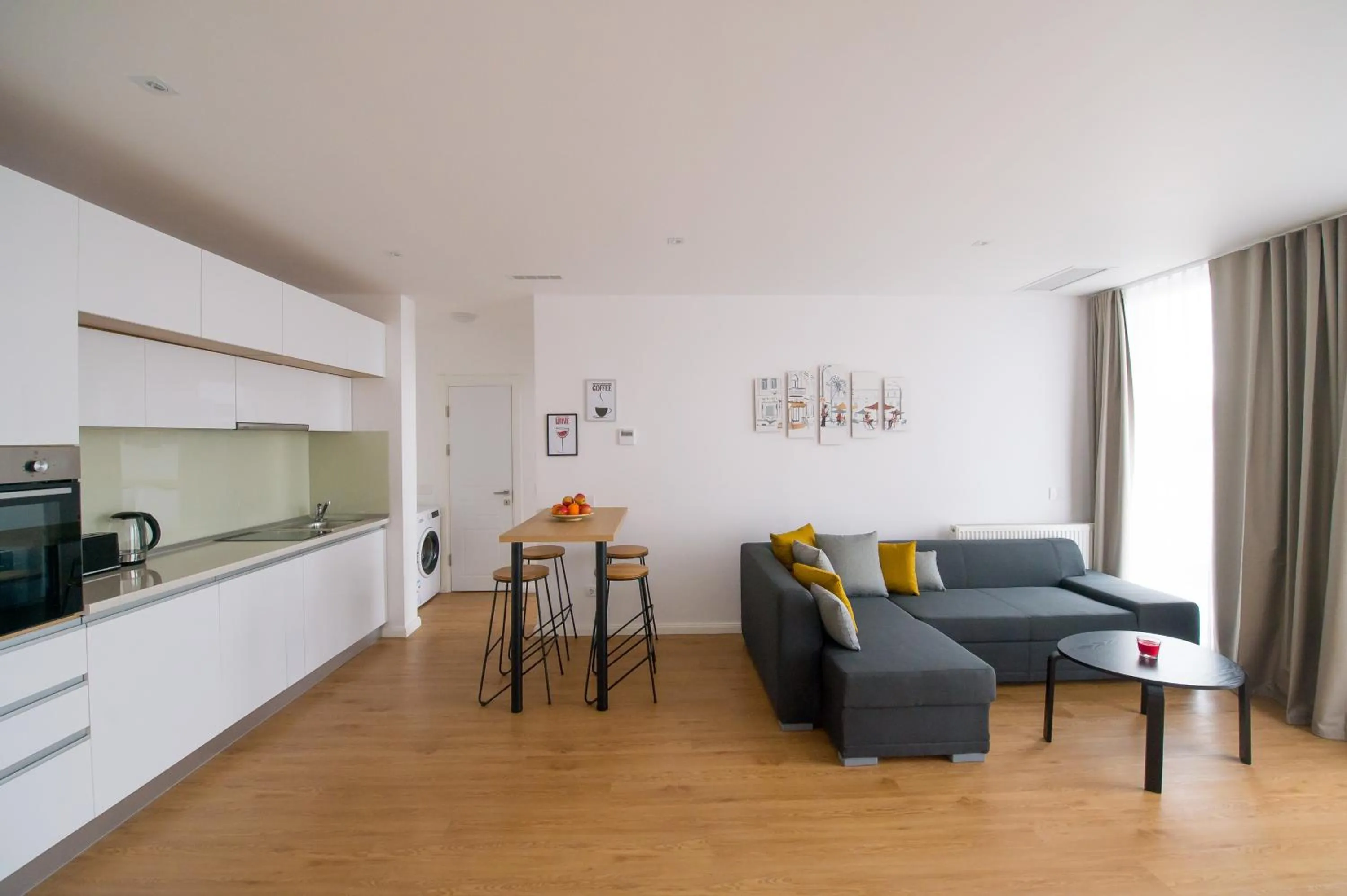 Kitchen or kitchenette in Afthonia Apartamente Mamaia Nord