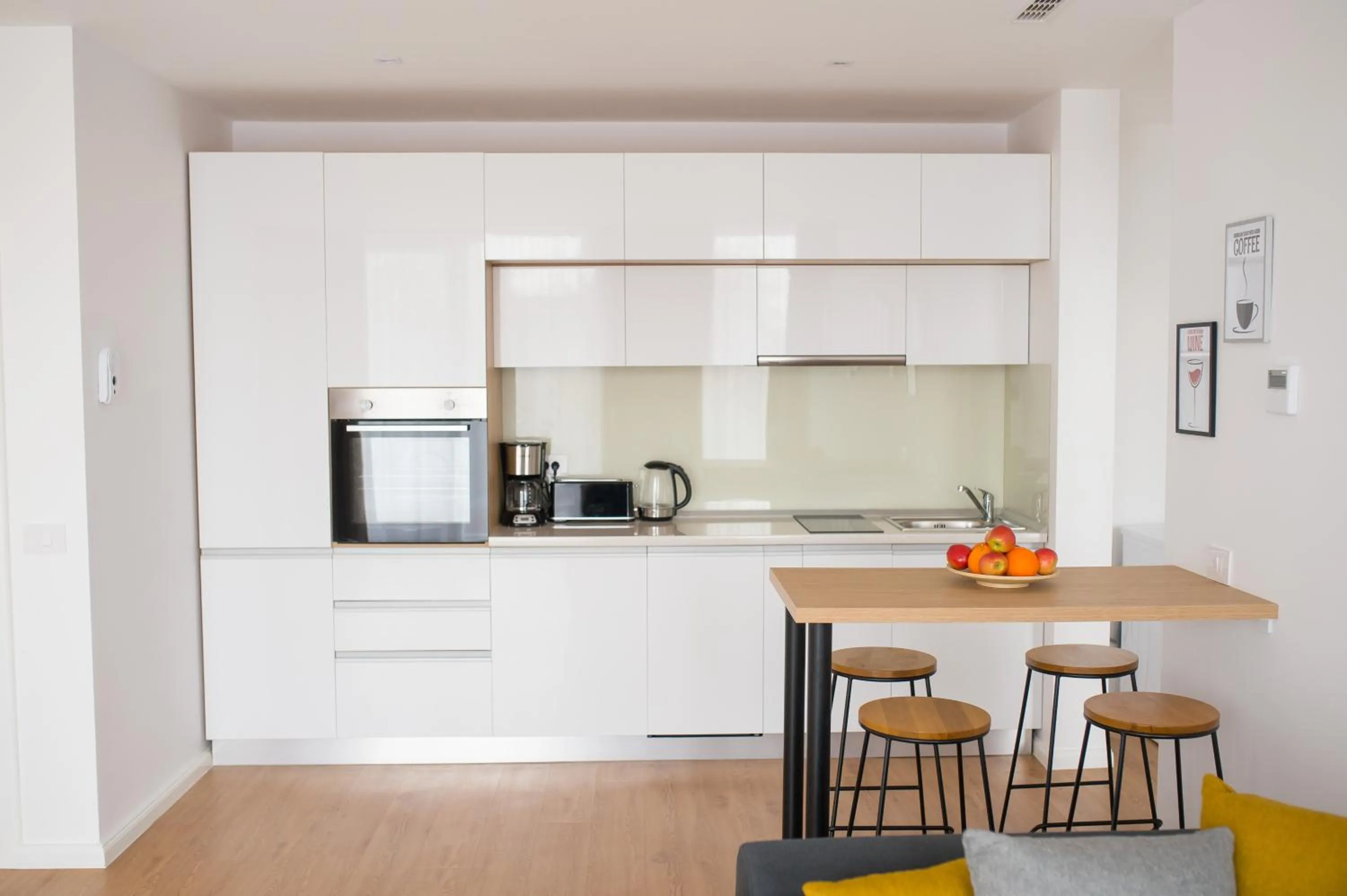 Kitchen or kitchenette in Afthonia Apartamente Mamaia Nord