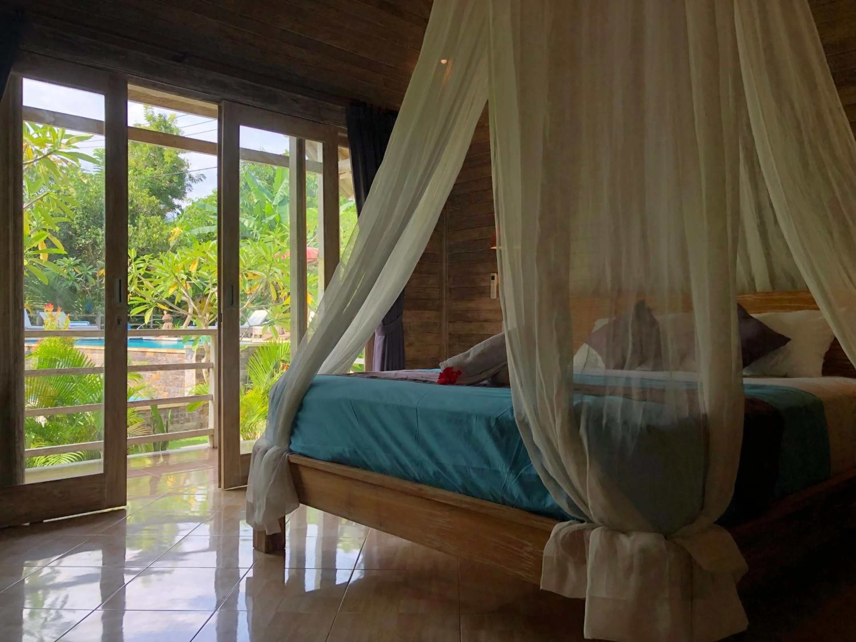 Bedroom, Bed in Le Biu garden View