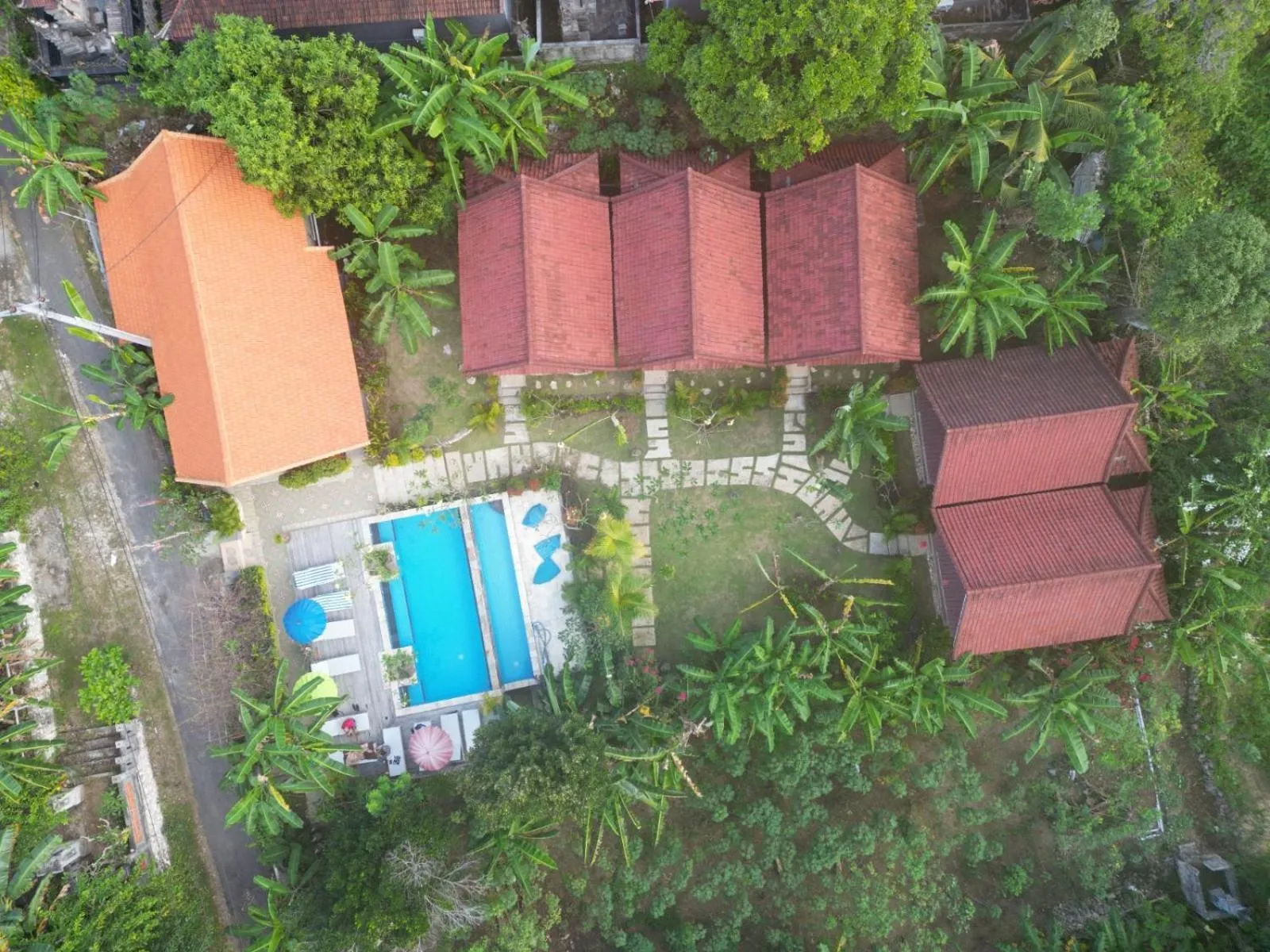 Bird's eye view in Le Biu garden View