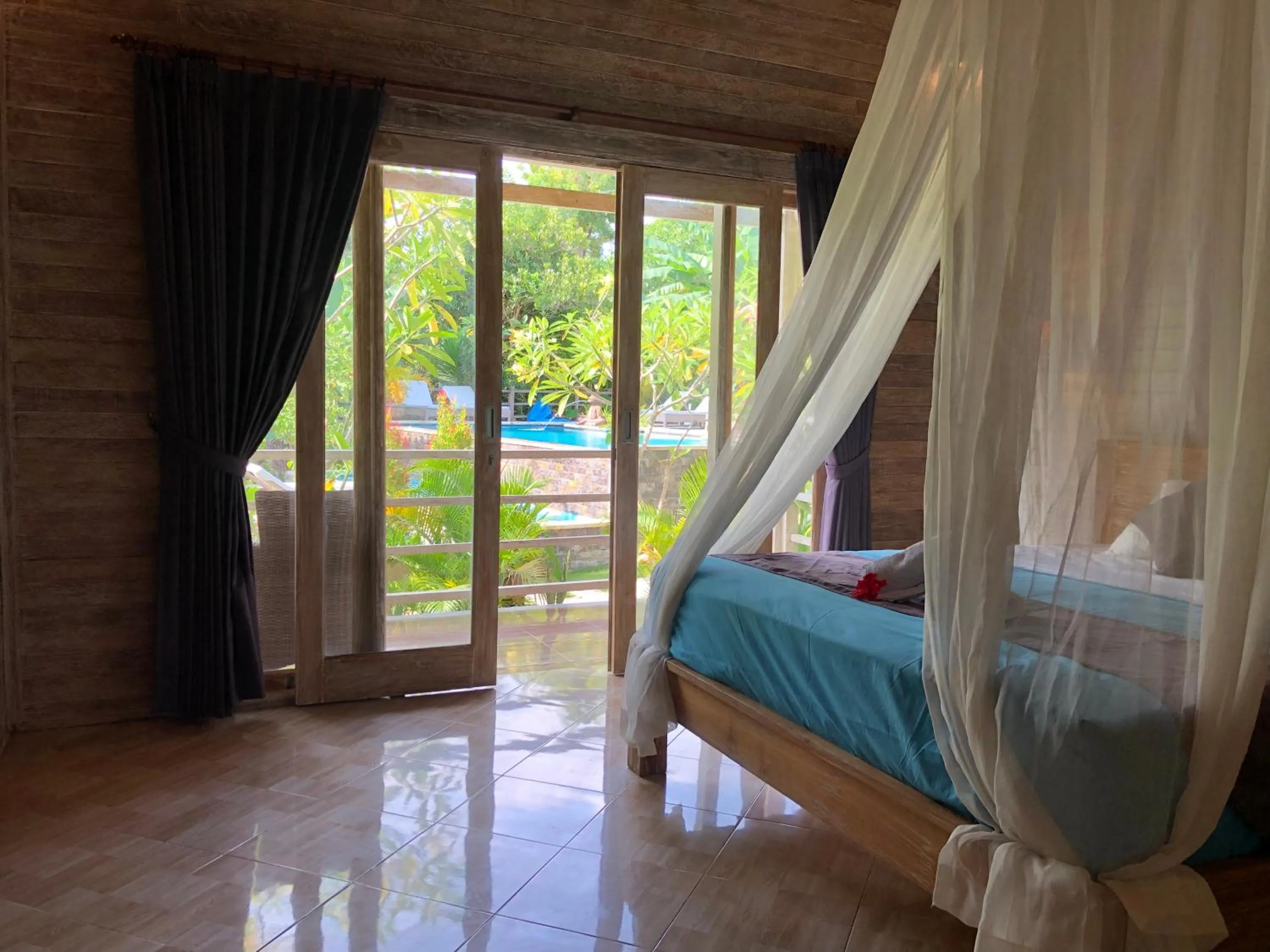 Bedroom, Bed in Le Biu garden View