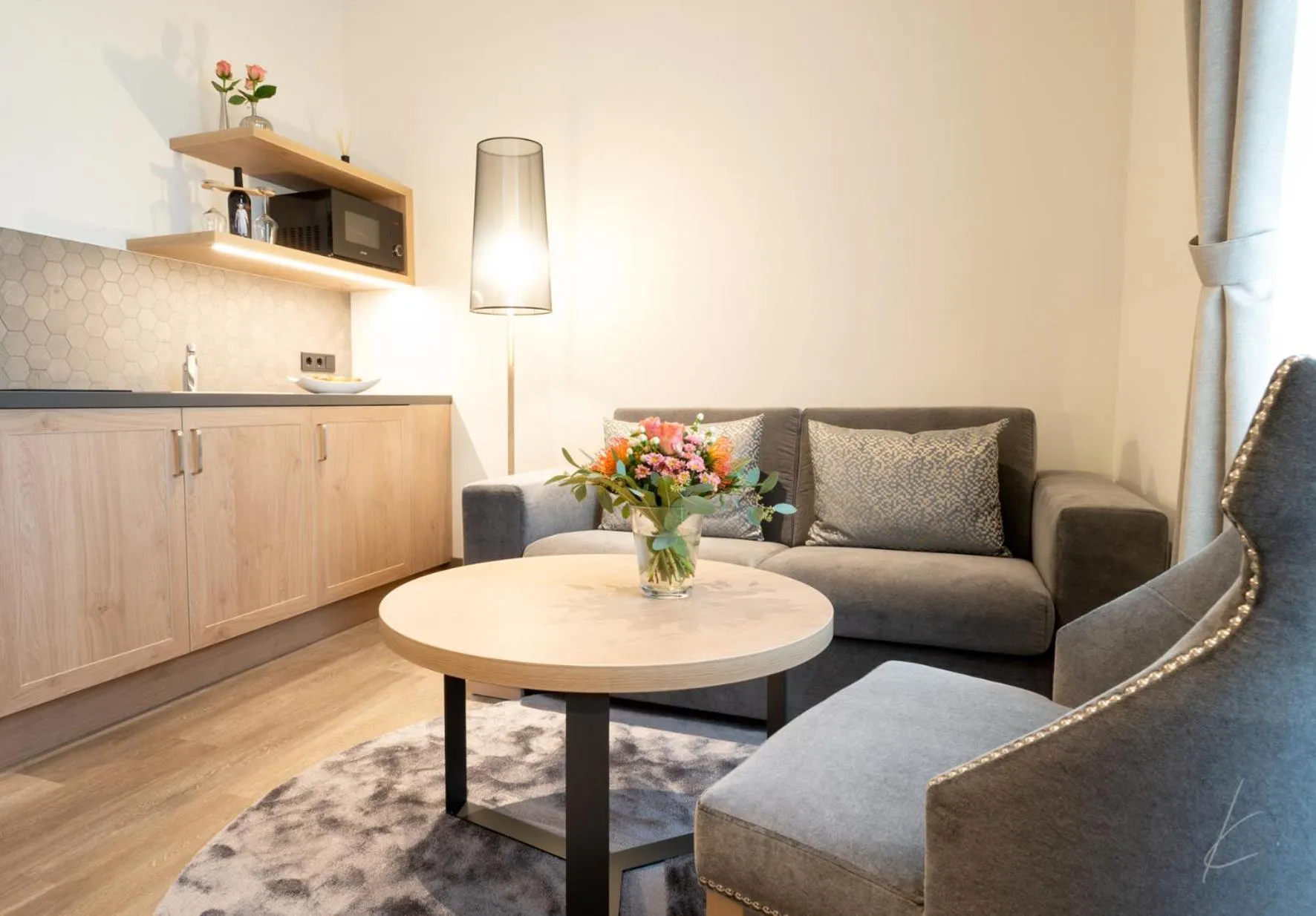 Kitchen or kitchenette in Romantik Hotel Villa Sayn