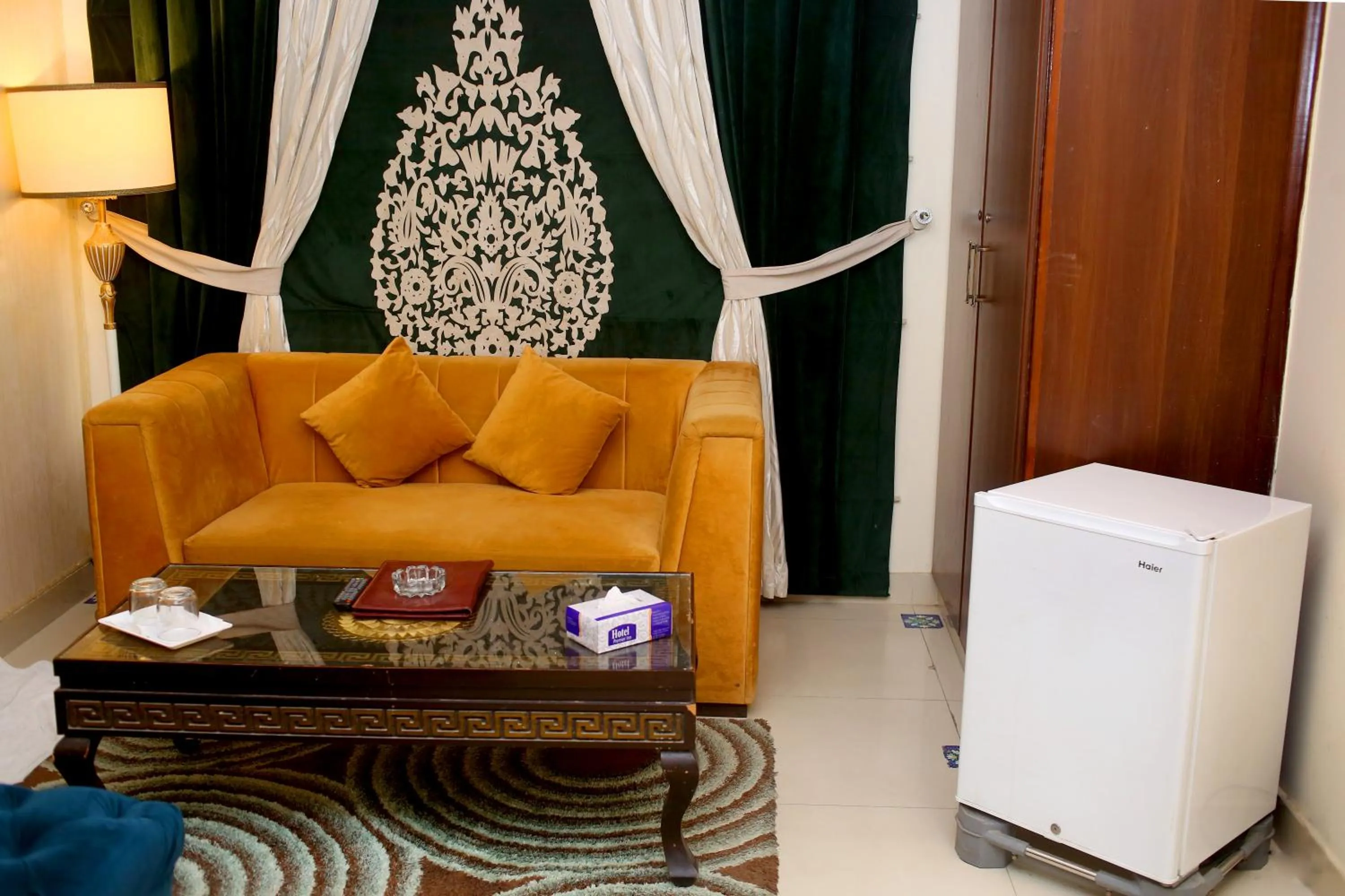 Seating area in Premier Inn Grand Gulberg Lahore