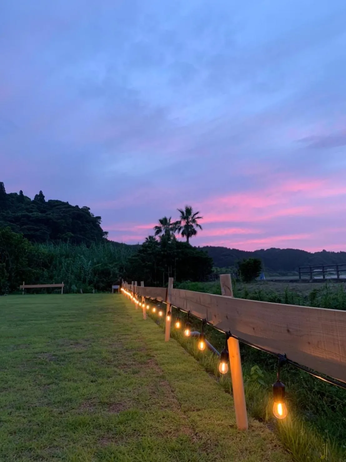 Sunset in SHIRAHAMA BEACH GARDEN