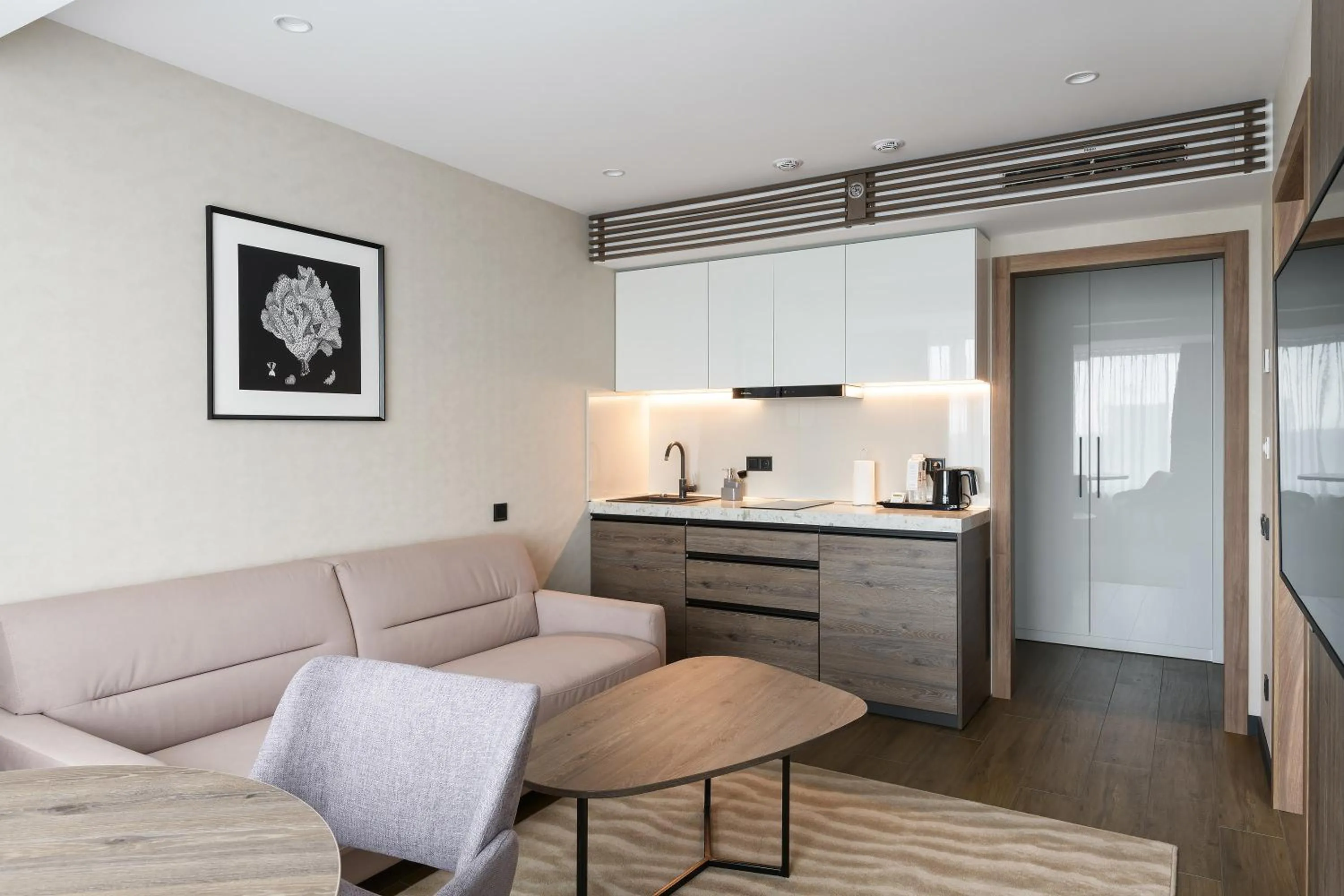 Kitchen or kitchenette in Premier Hotel Odesa