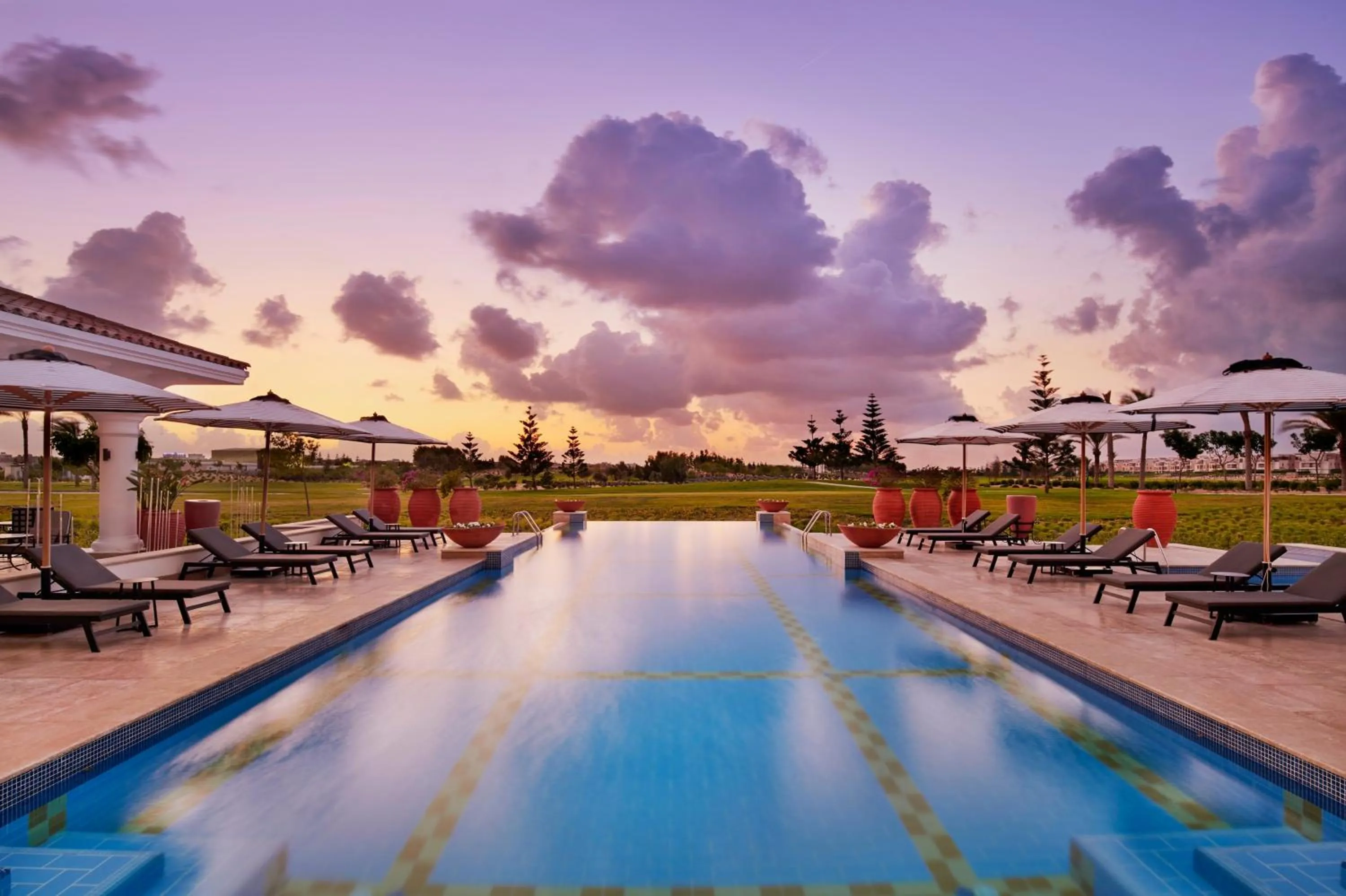 Swimming pool in Address Marassi Golf Resort