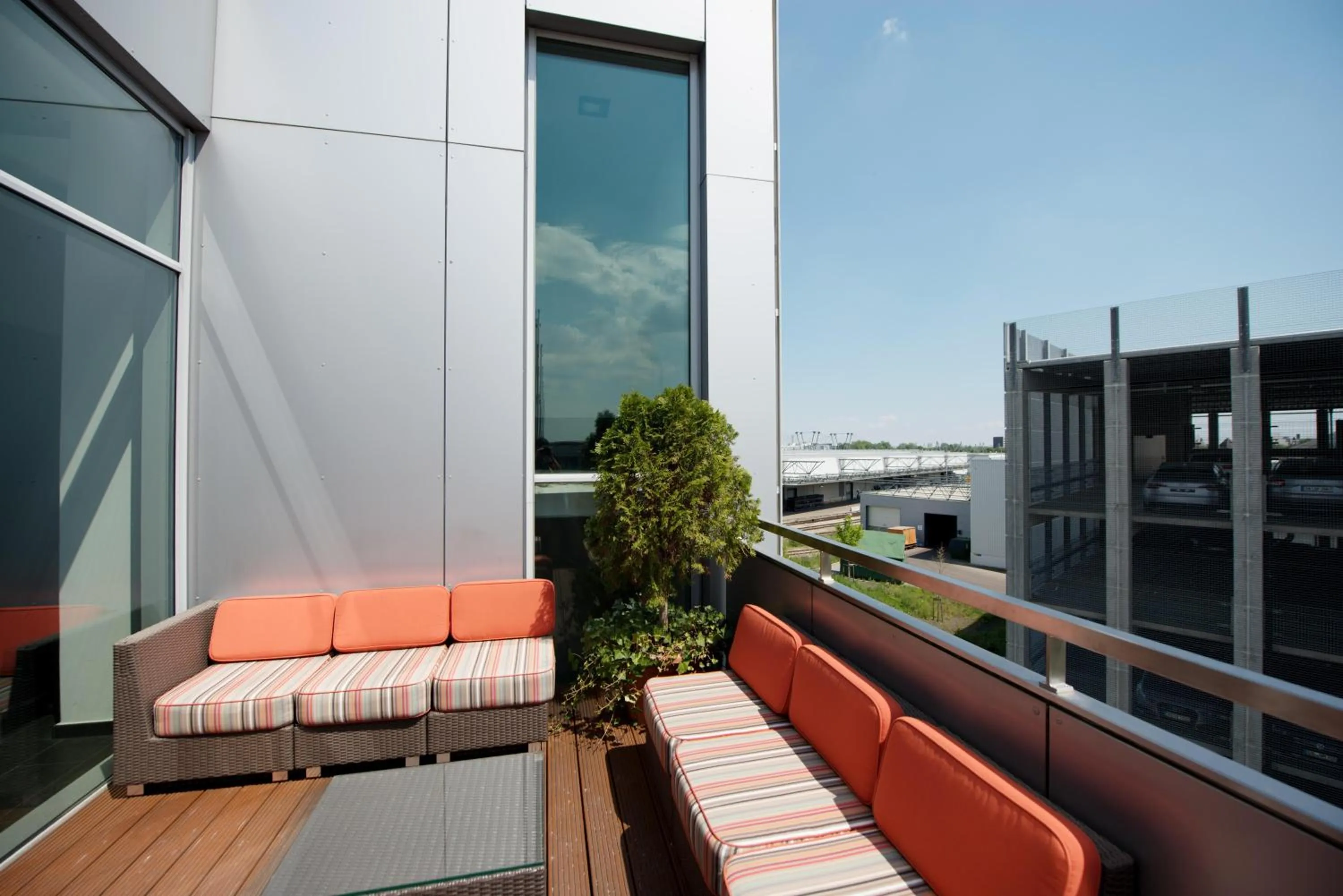 Balcony/Terrace in Livenwork Hotel & CoWorking GVZ Ingolstadt