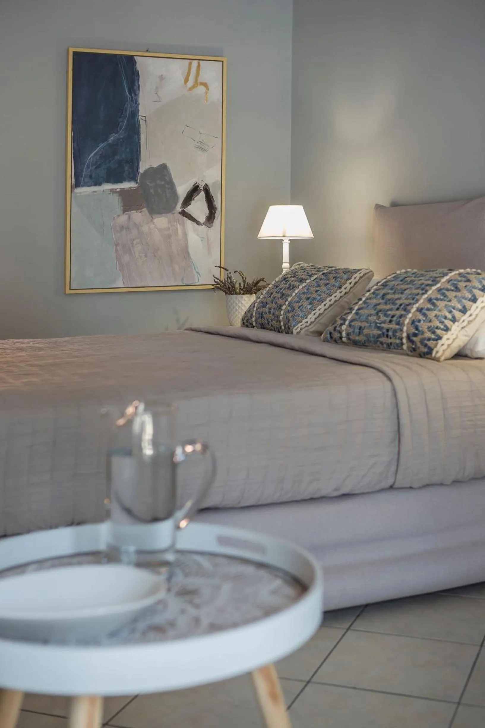 Decorative detail, Bed in Makis Hotel