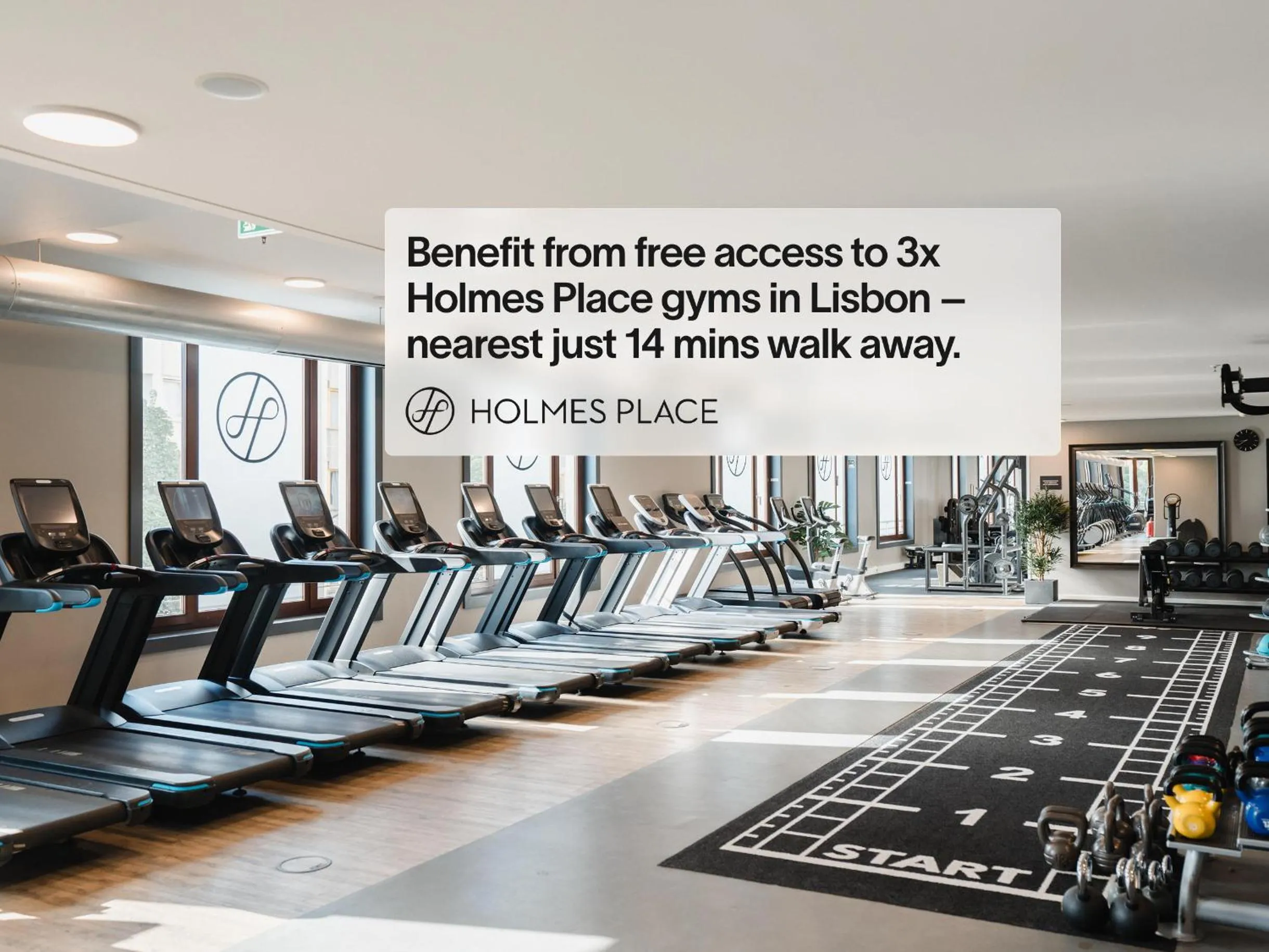 Fitness centre/facilities in LSA Campos by Numa