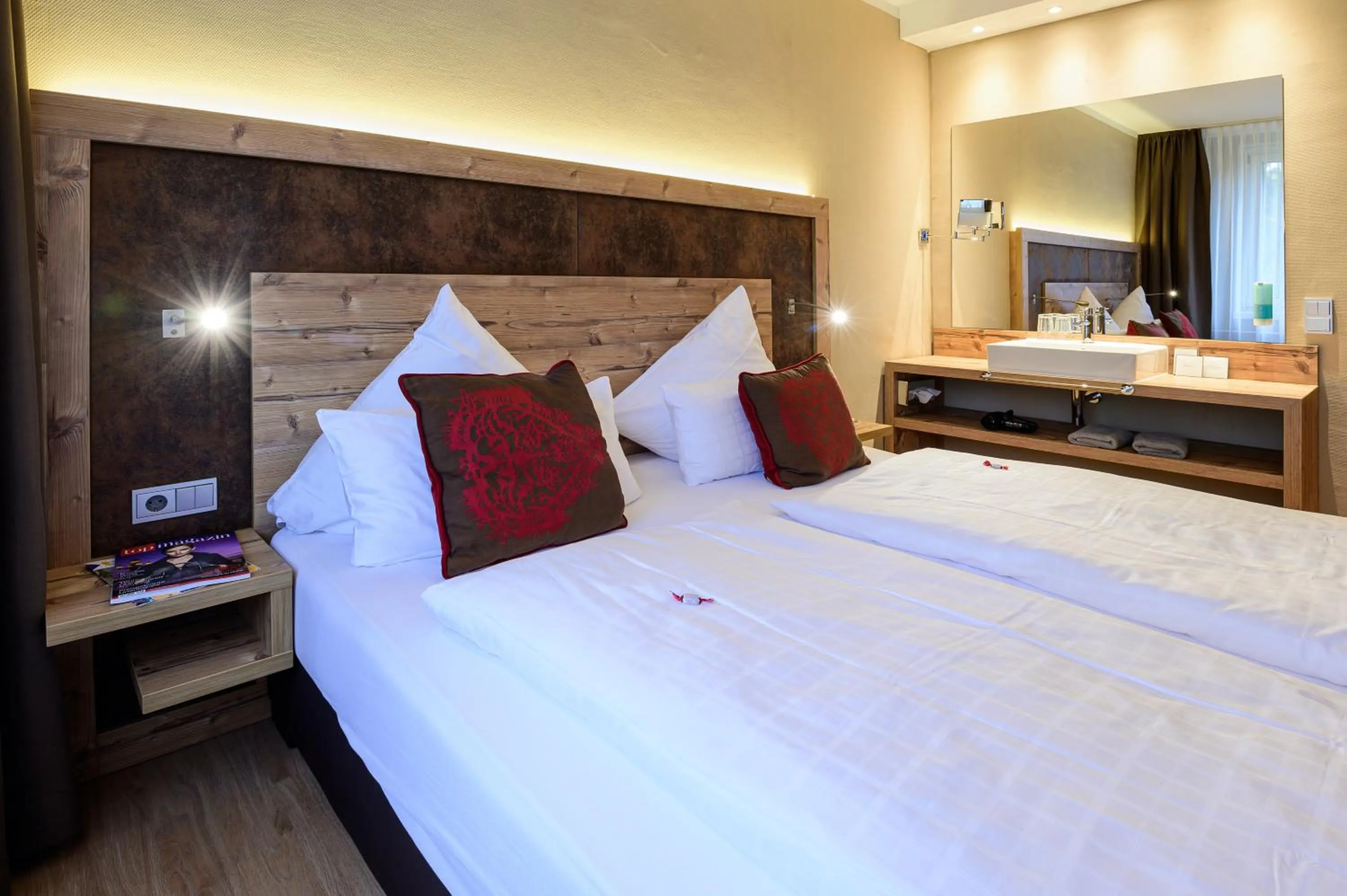 Bed in Waldhotel Berghof