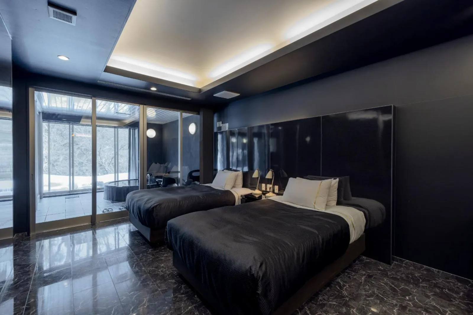 Bed in Namari Onsen Kokoro No Toki Jusangatsu