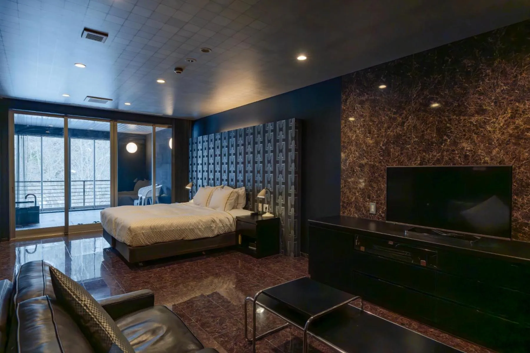 Bed in Namari Onsen Kokoro No Toki Jusangatsu