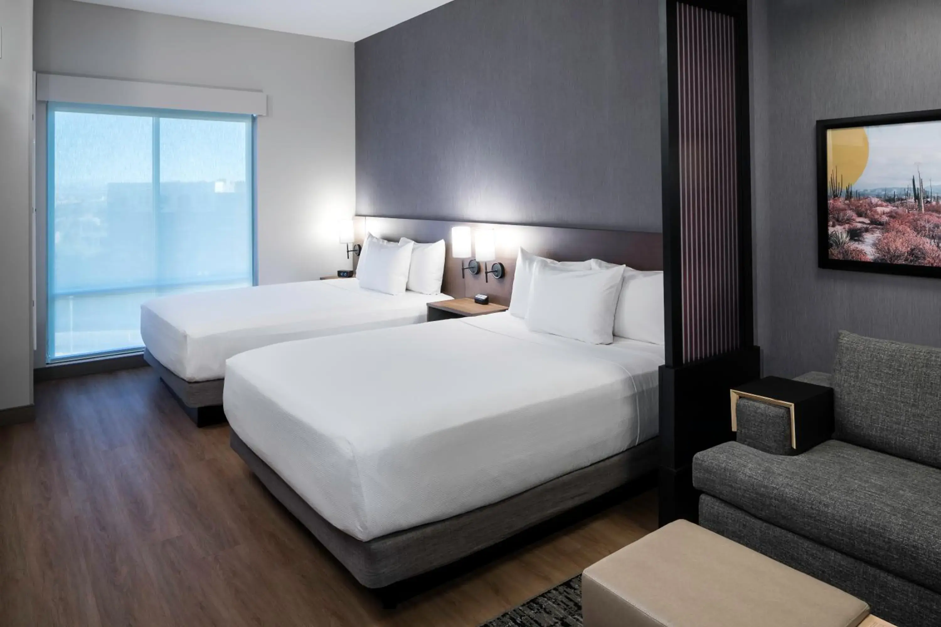 Queen Room with Two Queen Beds and Sofa Bed - High Floor in Hyatt Place Tempe Phoenix University Queen Room with Two Queen Beds and Sofa Bed - High Floor in Hyatt Place Tempe Phoenix University