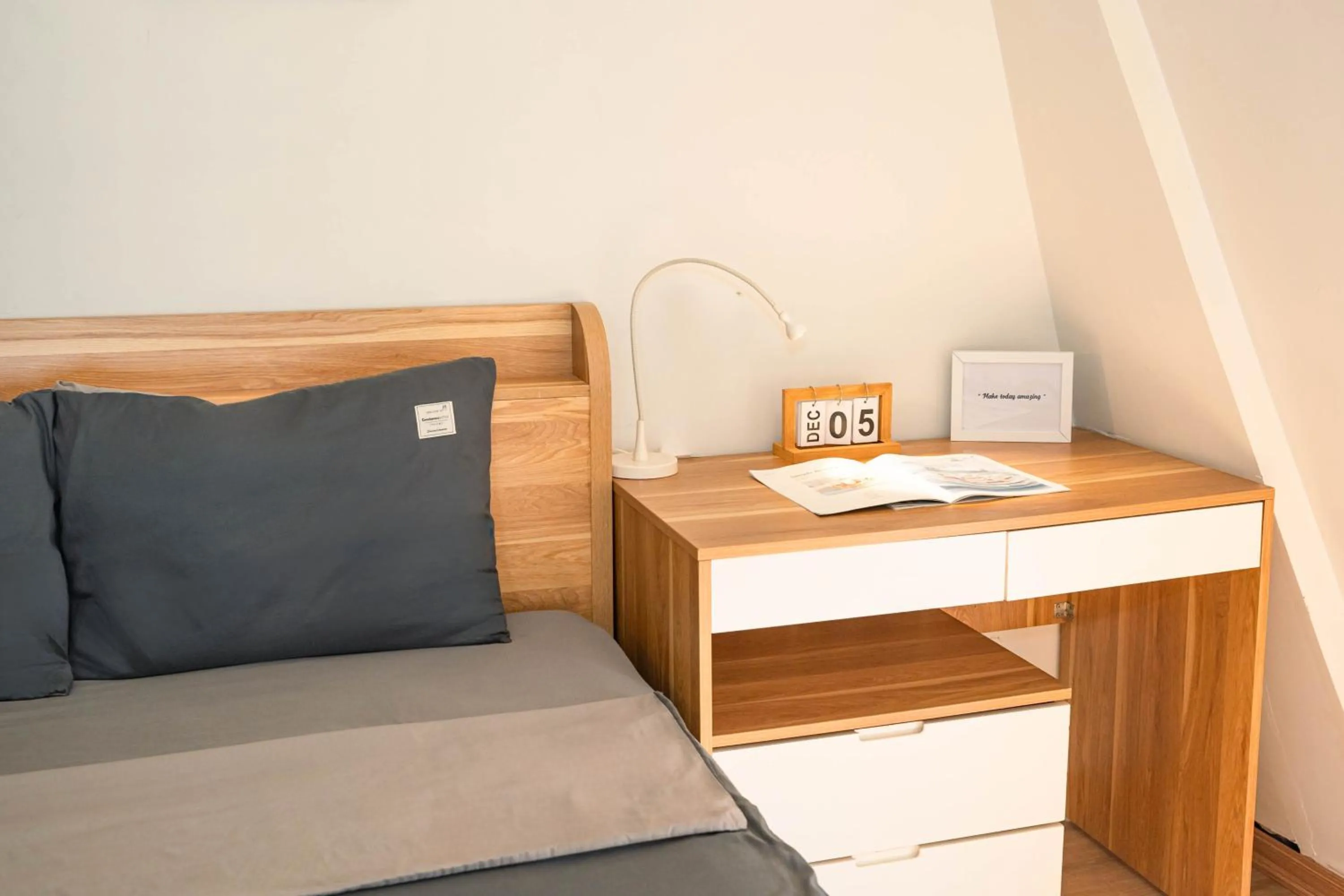 Decorative detail, Bed in Merci Vinhomes Imperia Hai Phong