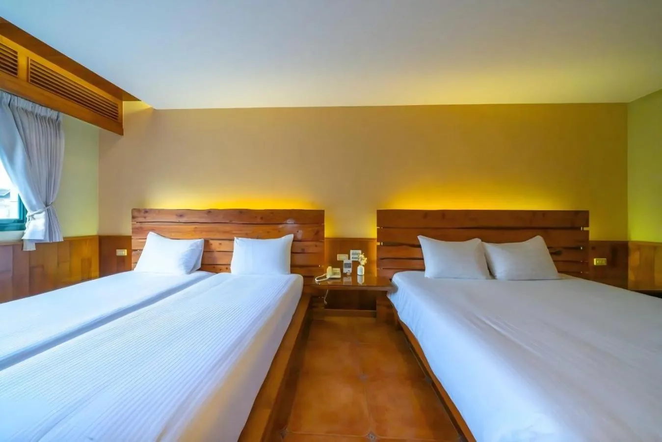 Bed in 檜木屋民宿