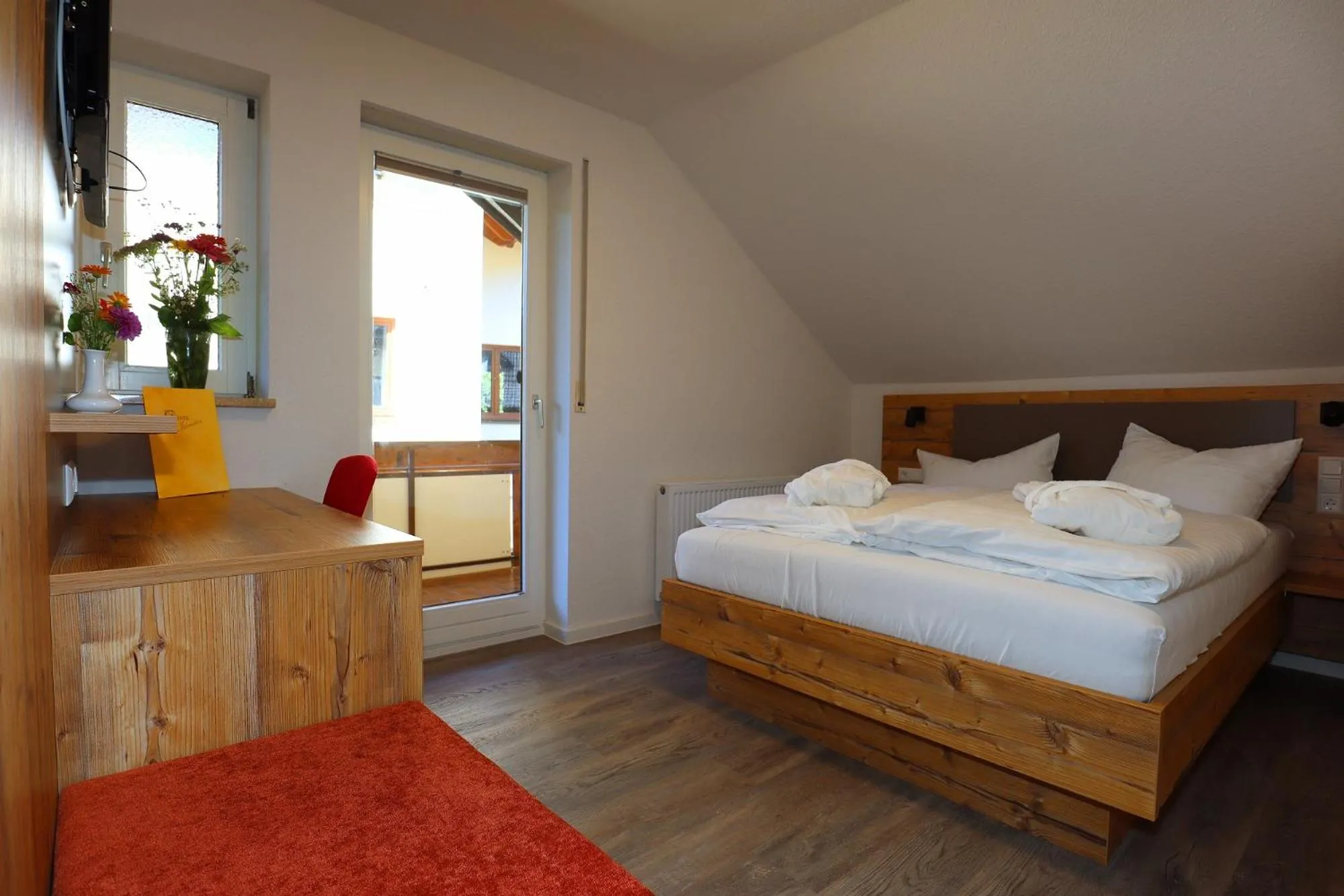 Photo of the whole room, Bed in Landgasthof Adler Pelzmühle