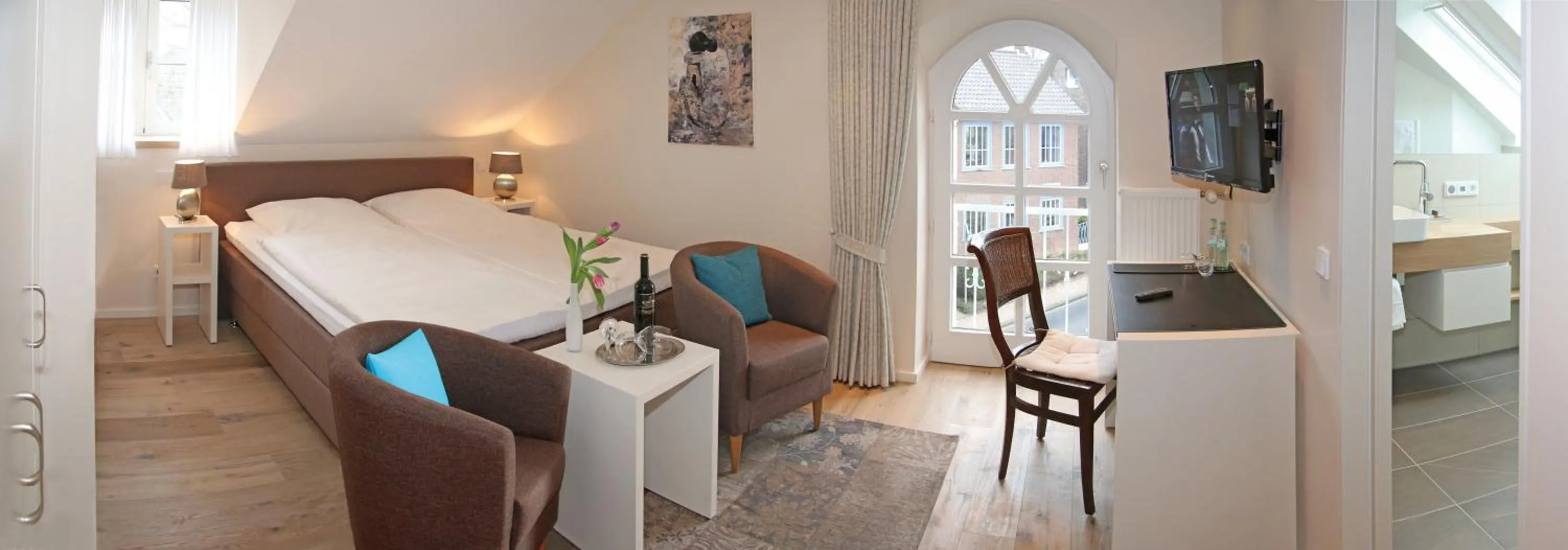 Day, Bed in Hotel Josten