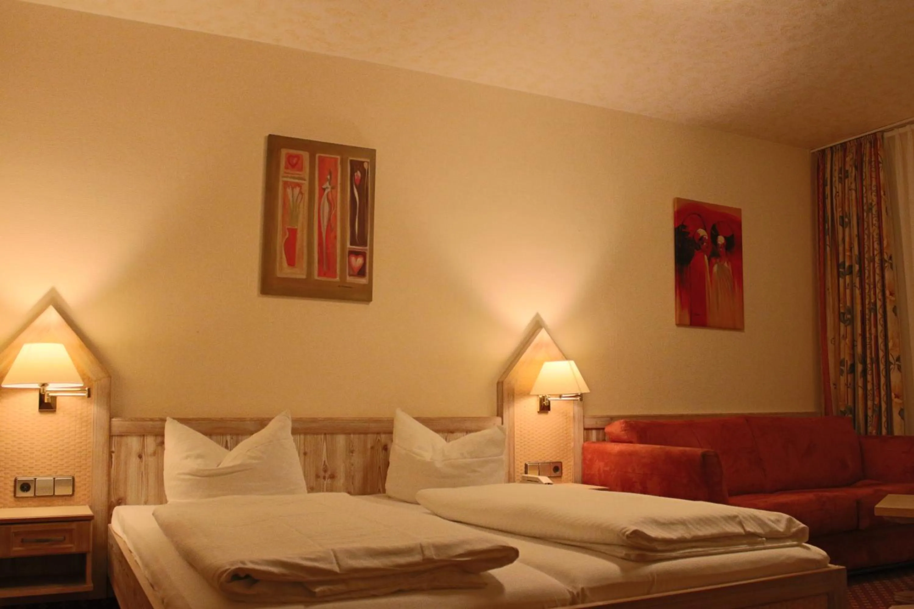 Bed in Central-Hotel