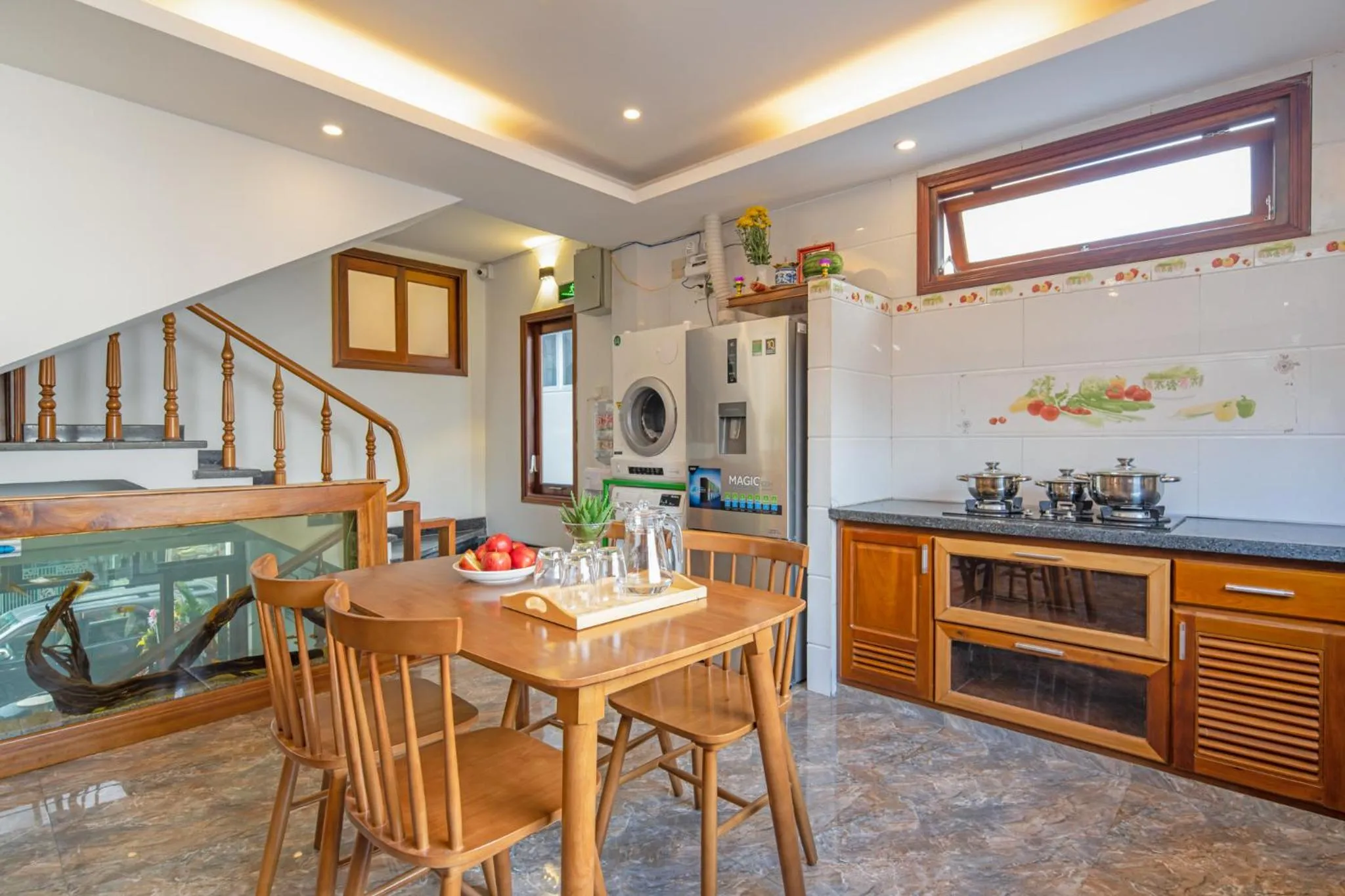 Communal kitchen in ChiPa Homestay