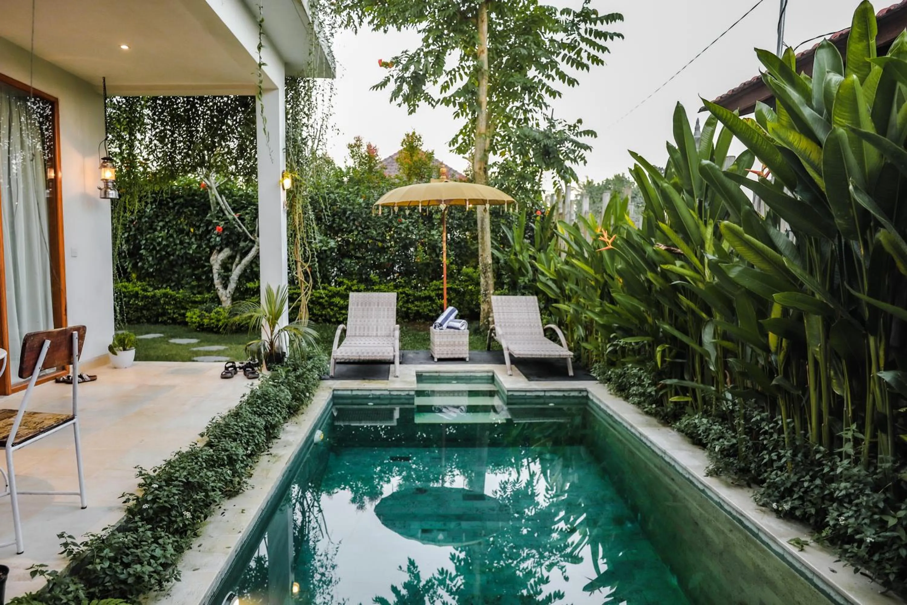 Pool view in The Kailas Ubud