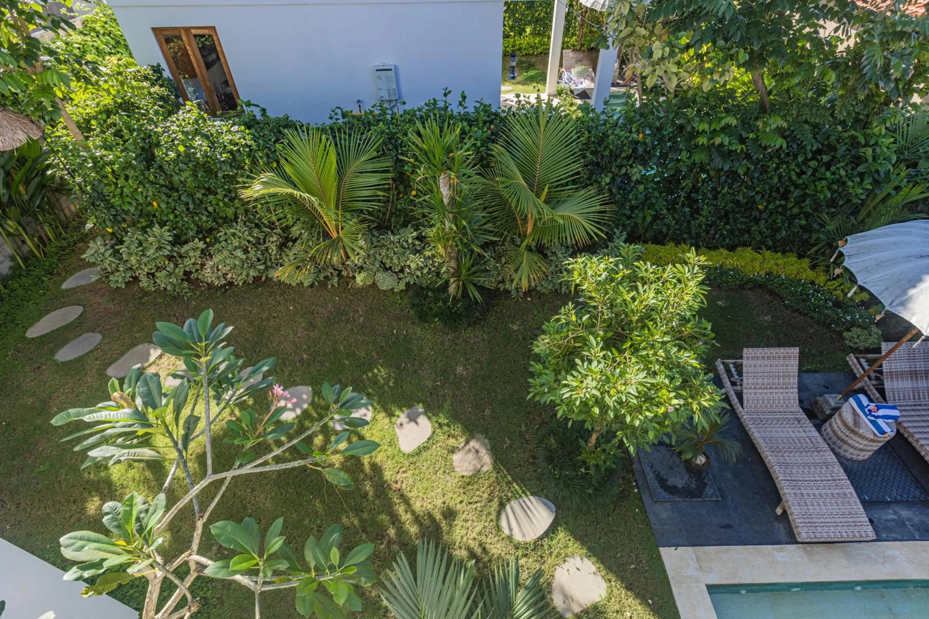 Garden view in The Kailas Ubud