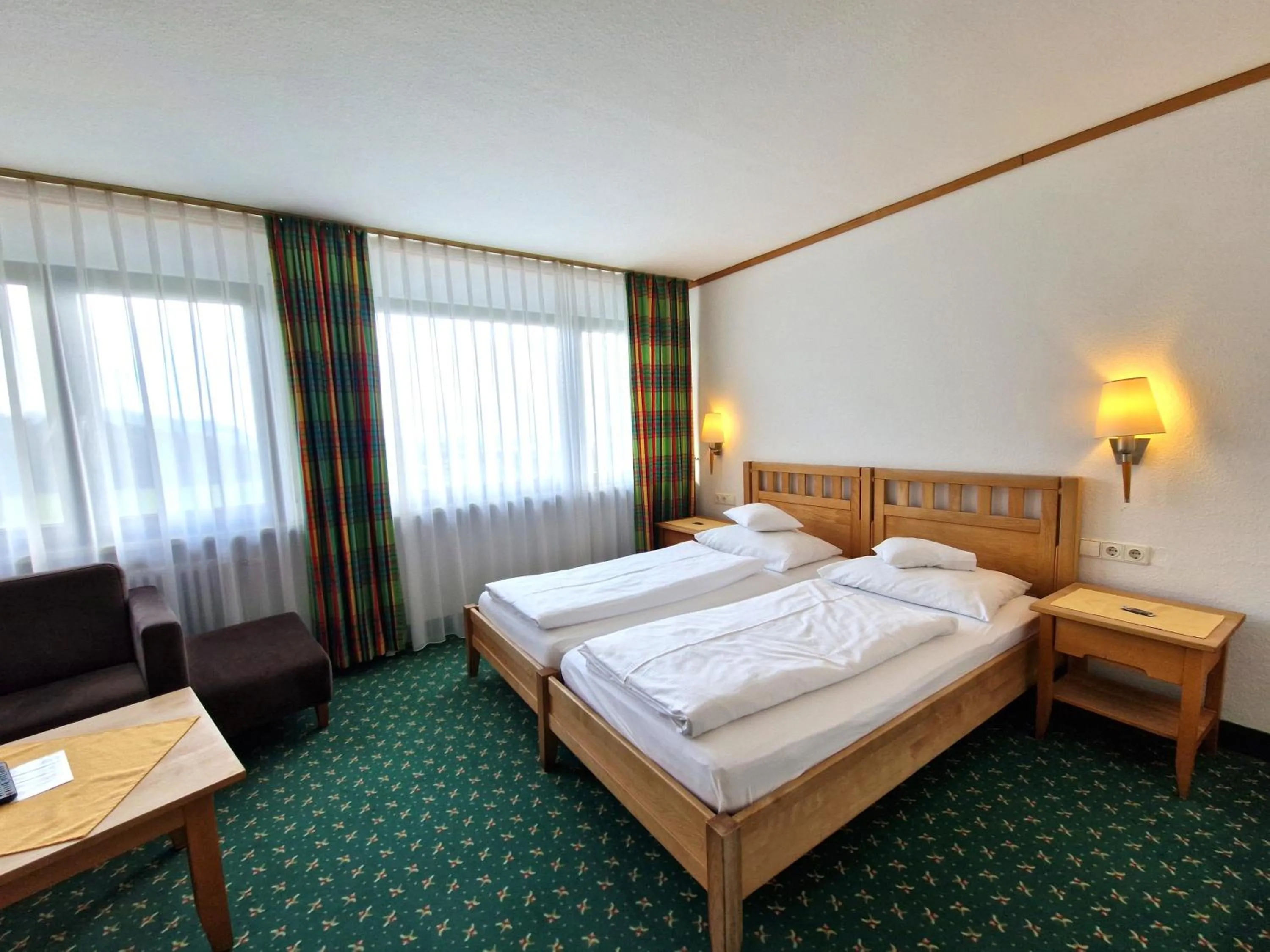 Bed in Badhotel Restaurant Stauferland