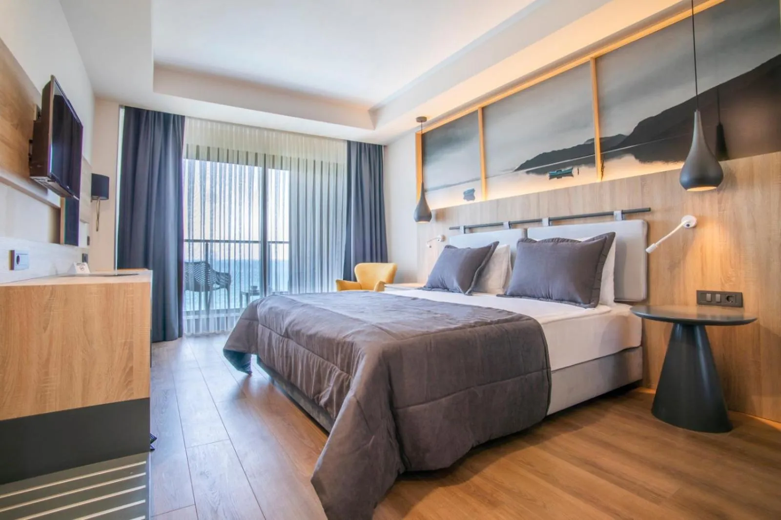 Bedroom in MAIA Luxury Beach Hotel & Spa