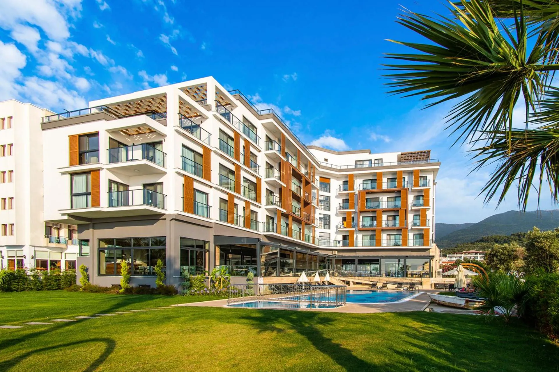 Property building in MAIA Luxury Beach Hotel & Spa