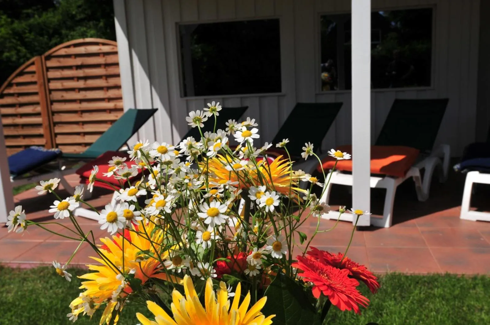 Patio in Flairhotel Hubertus
