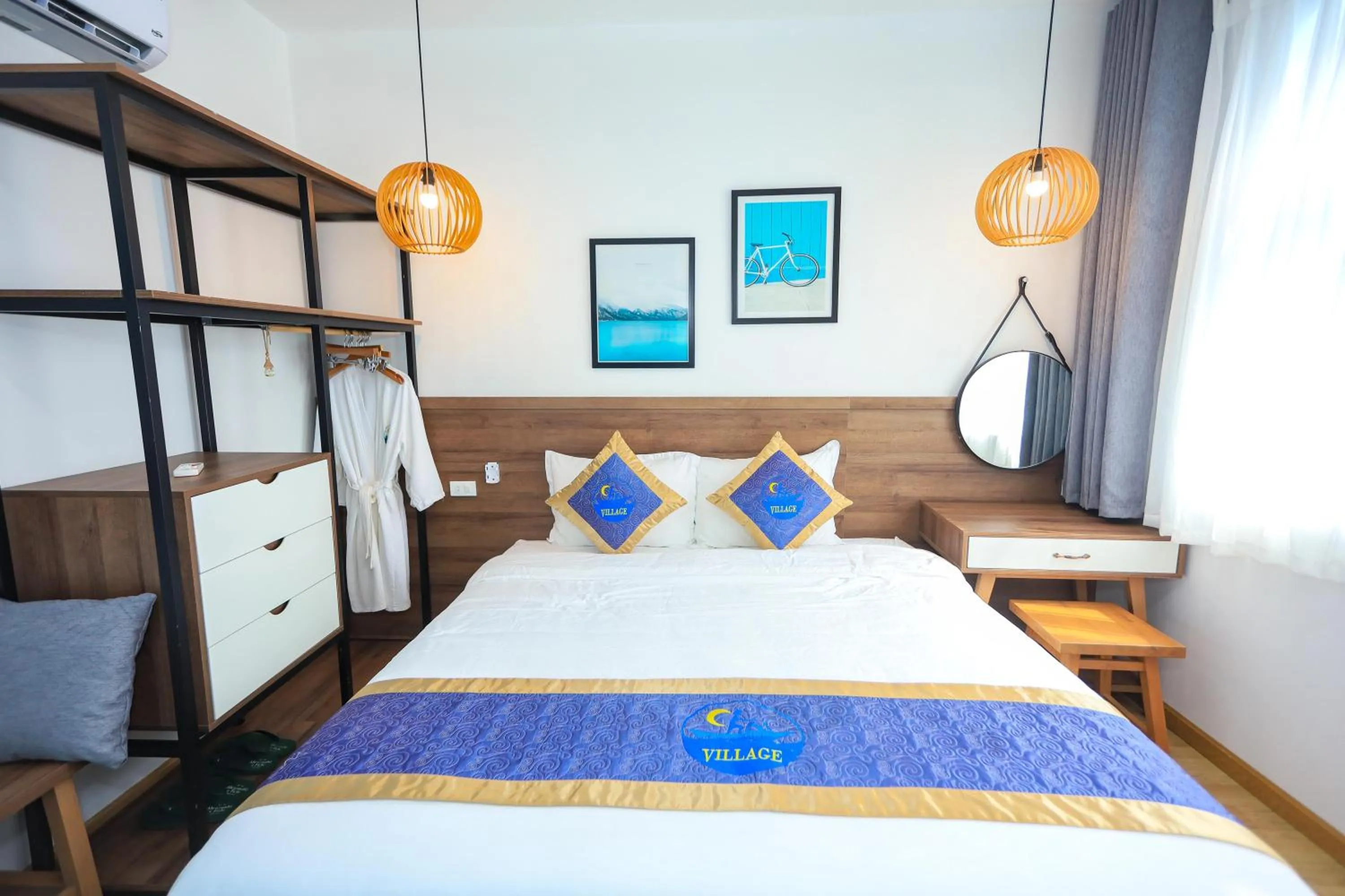 Bed in Chai Village Hotel