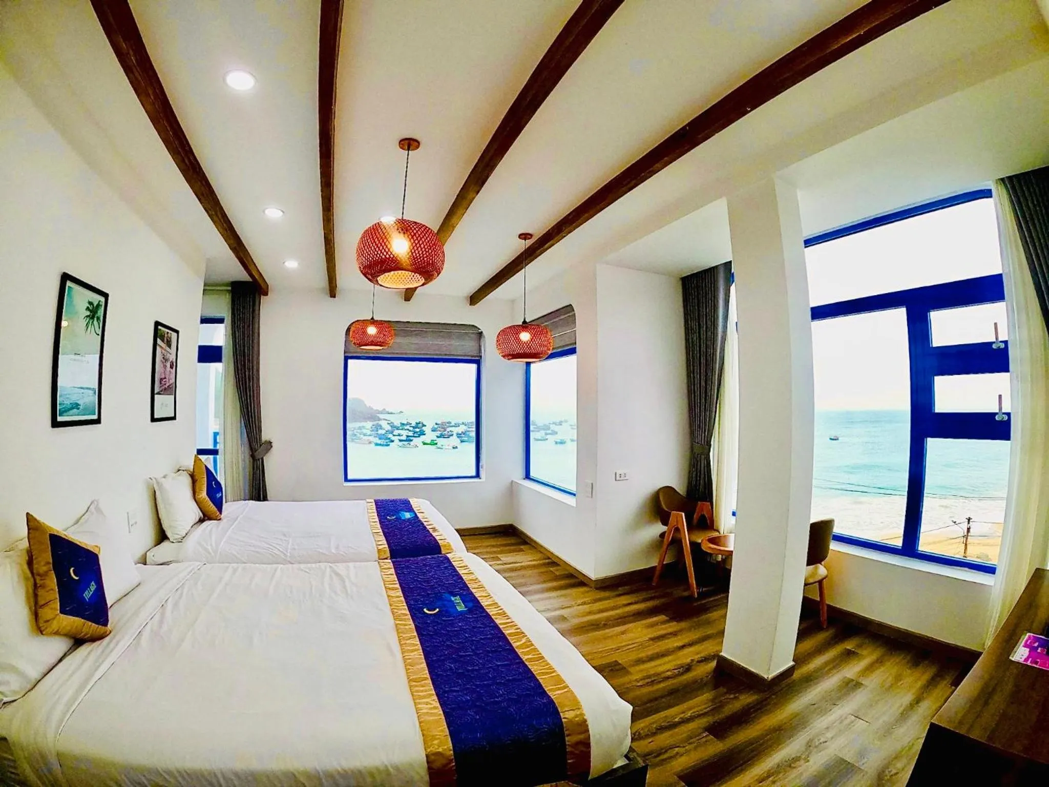 Bed in Chai Village Hotel