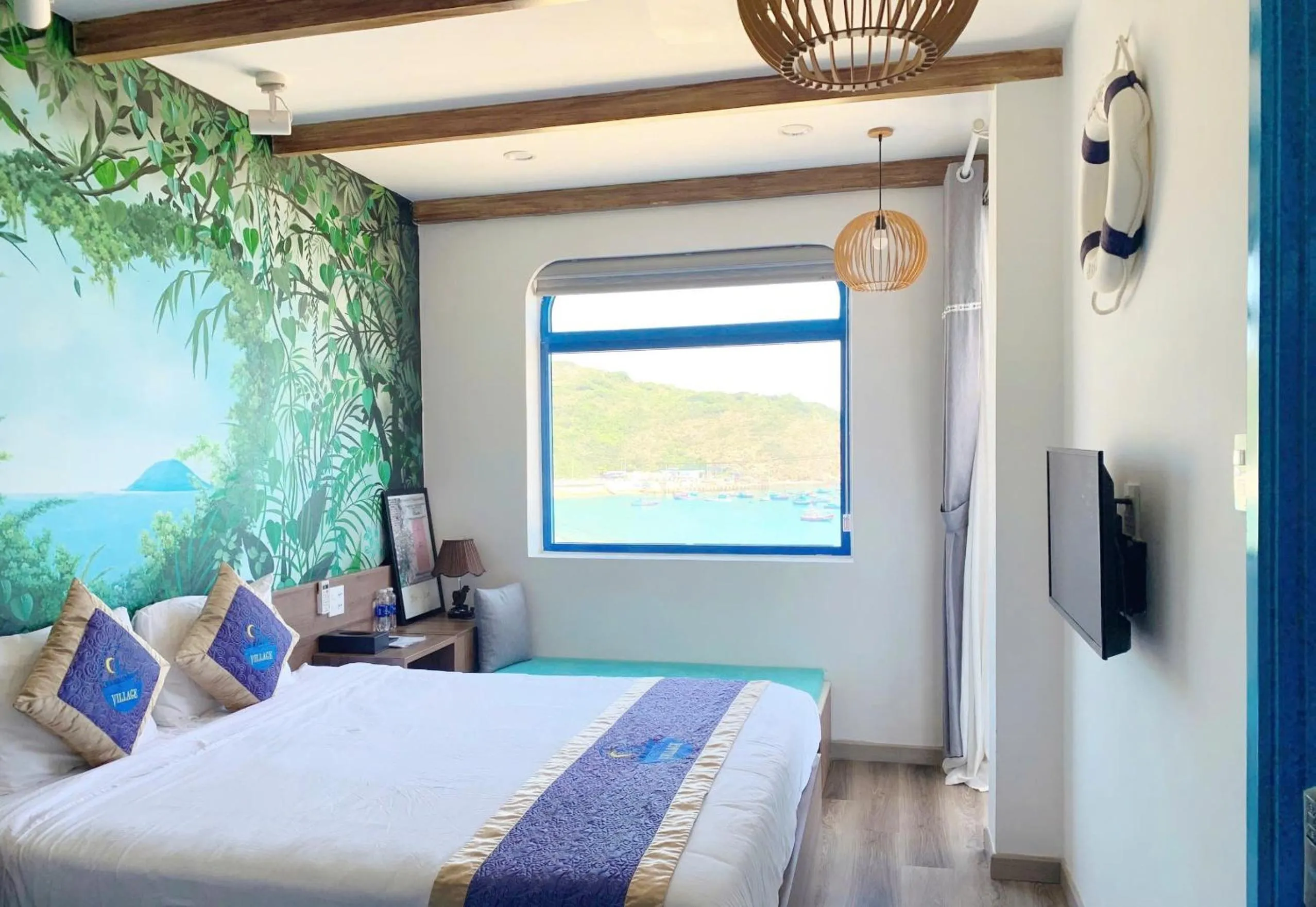 Bed in Chai Village Hotel