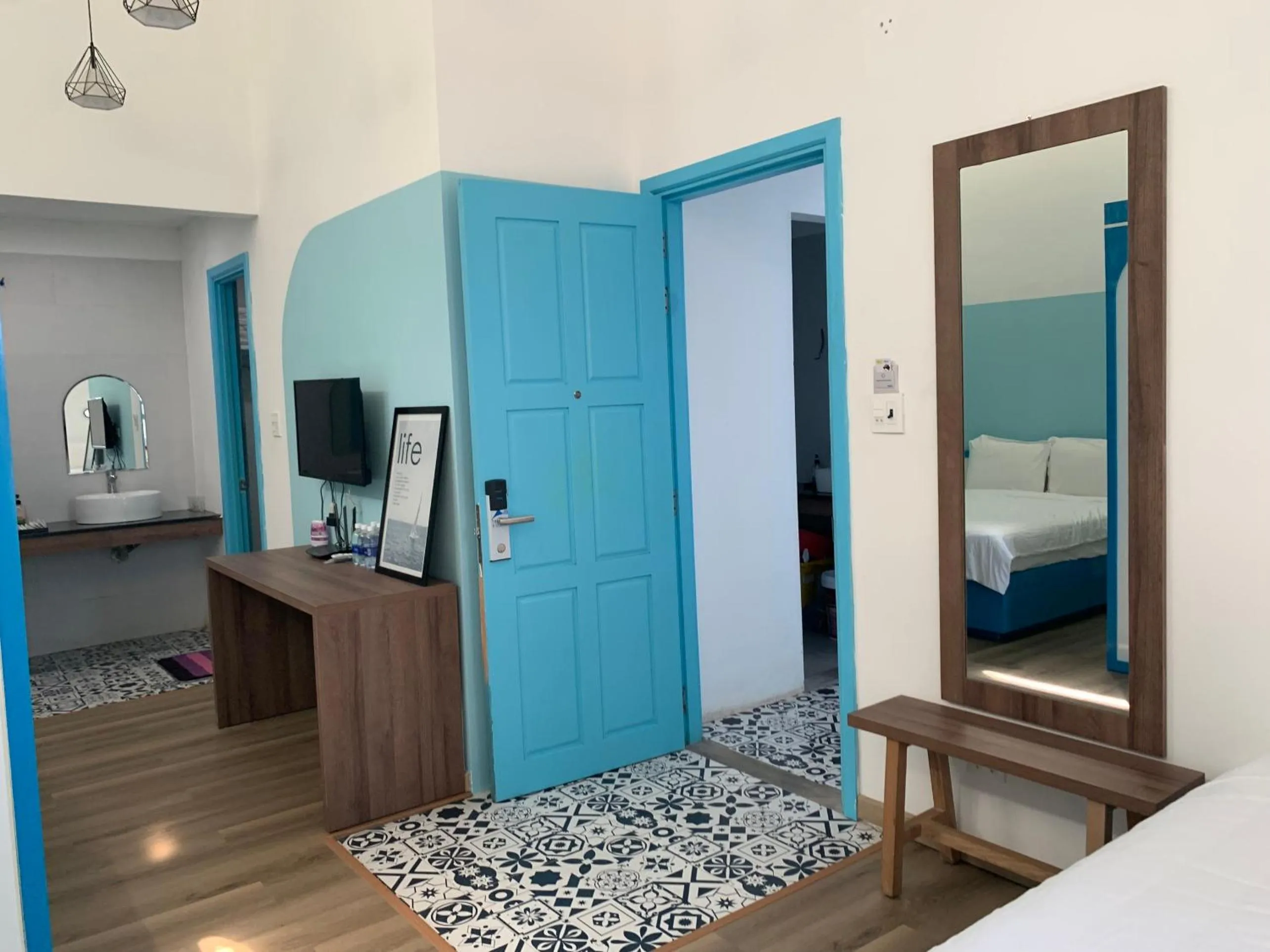 Bed in Chai Village Hotel