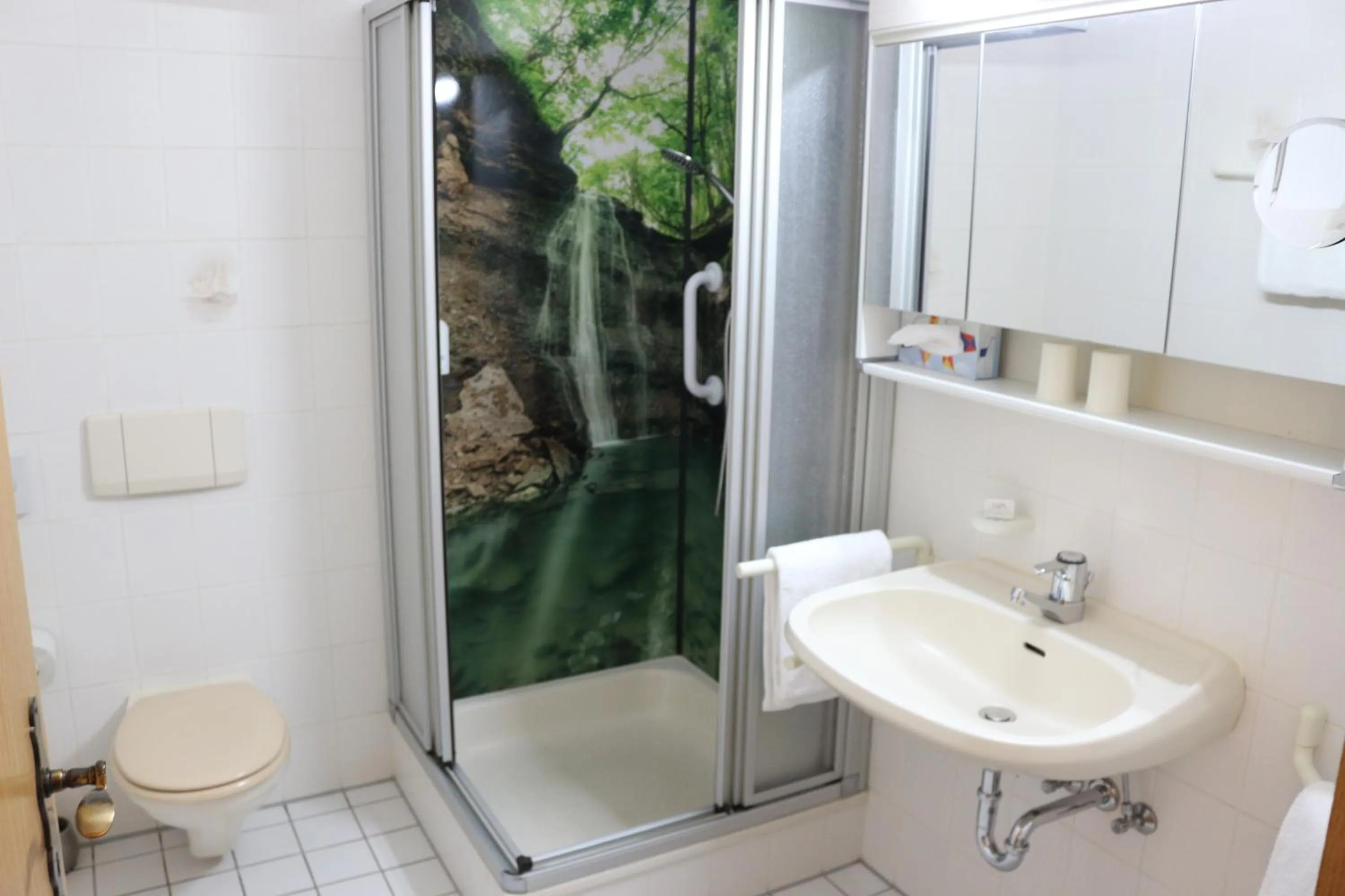 Bathroom in Waldgasthaus am Schwarzenbruch