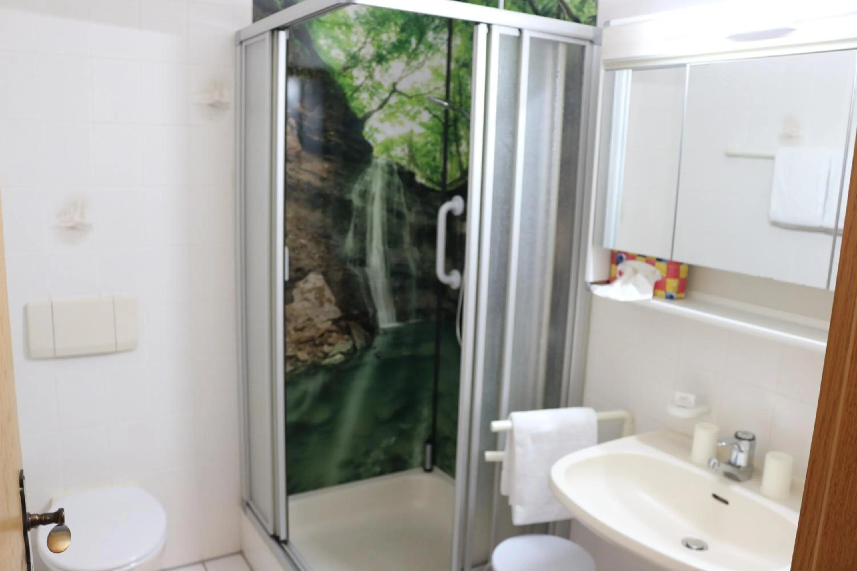 Bathroom in Waldgasthaus am Schwarzenbruch