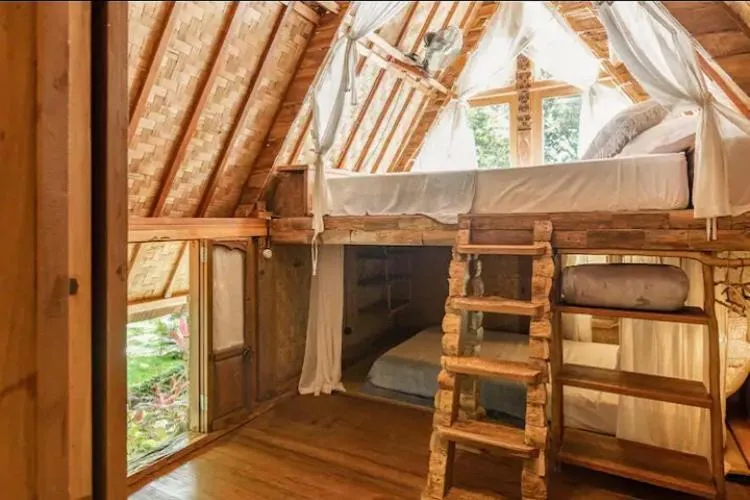 Bed in Roots Tree House