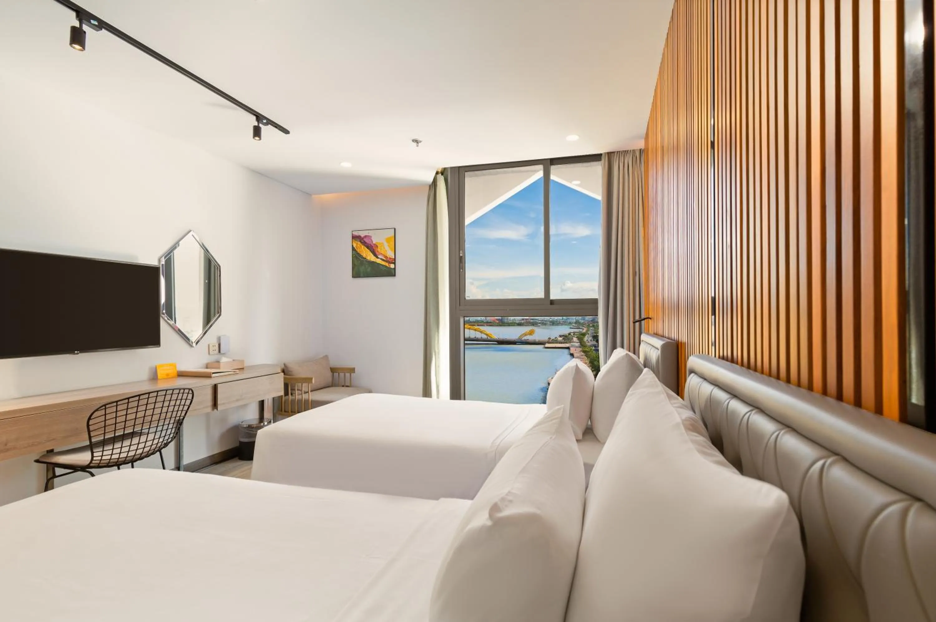 Bed in HAIAN Riverfront Hotel Da Nang