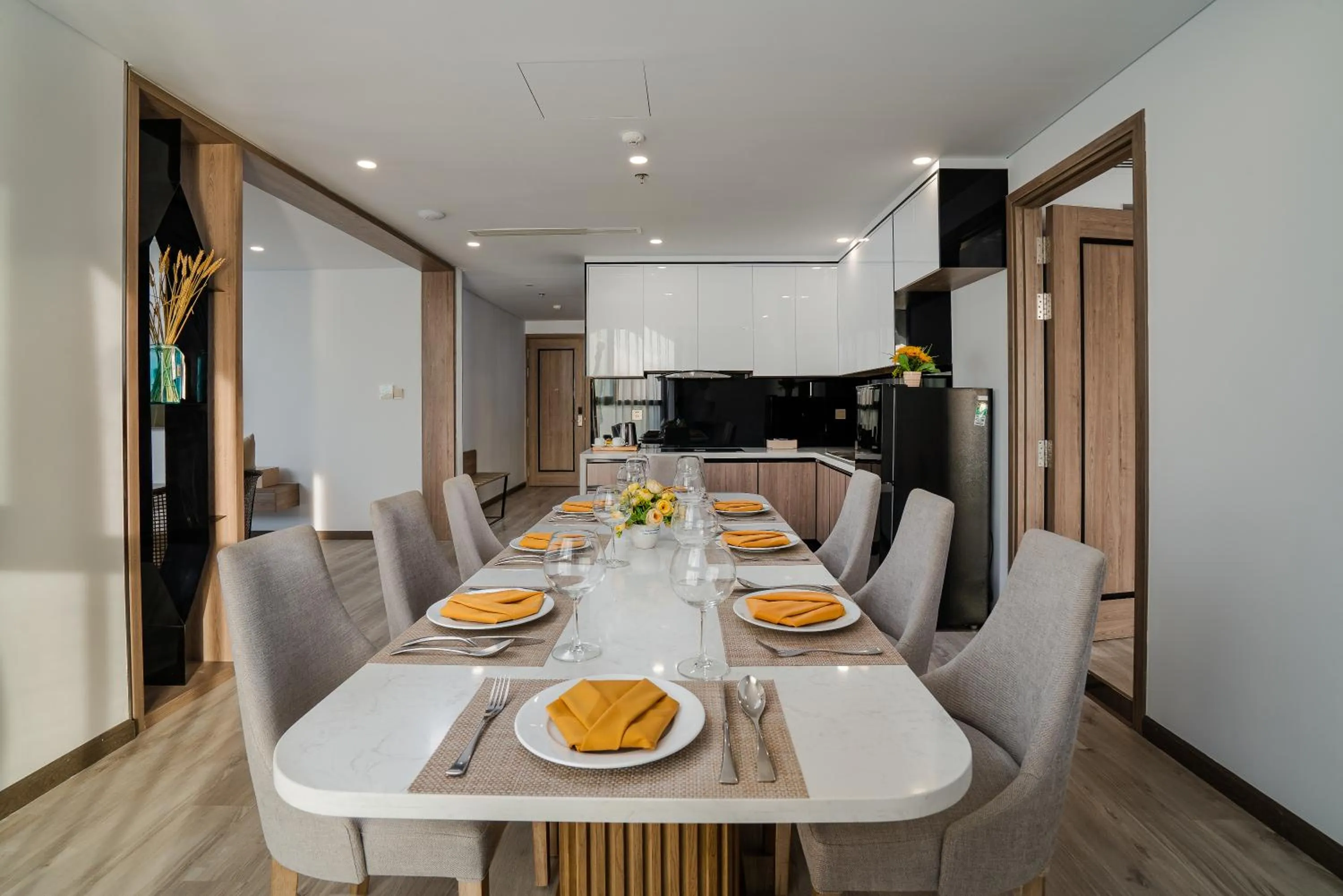 Kitchen or kitchenette in HAIAN Riverfront Hotel Da Nang