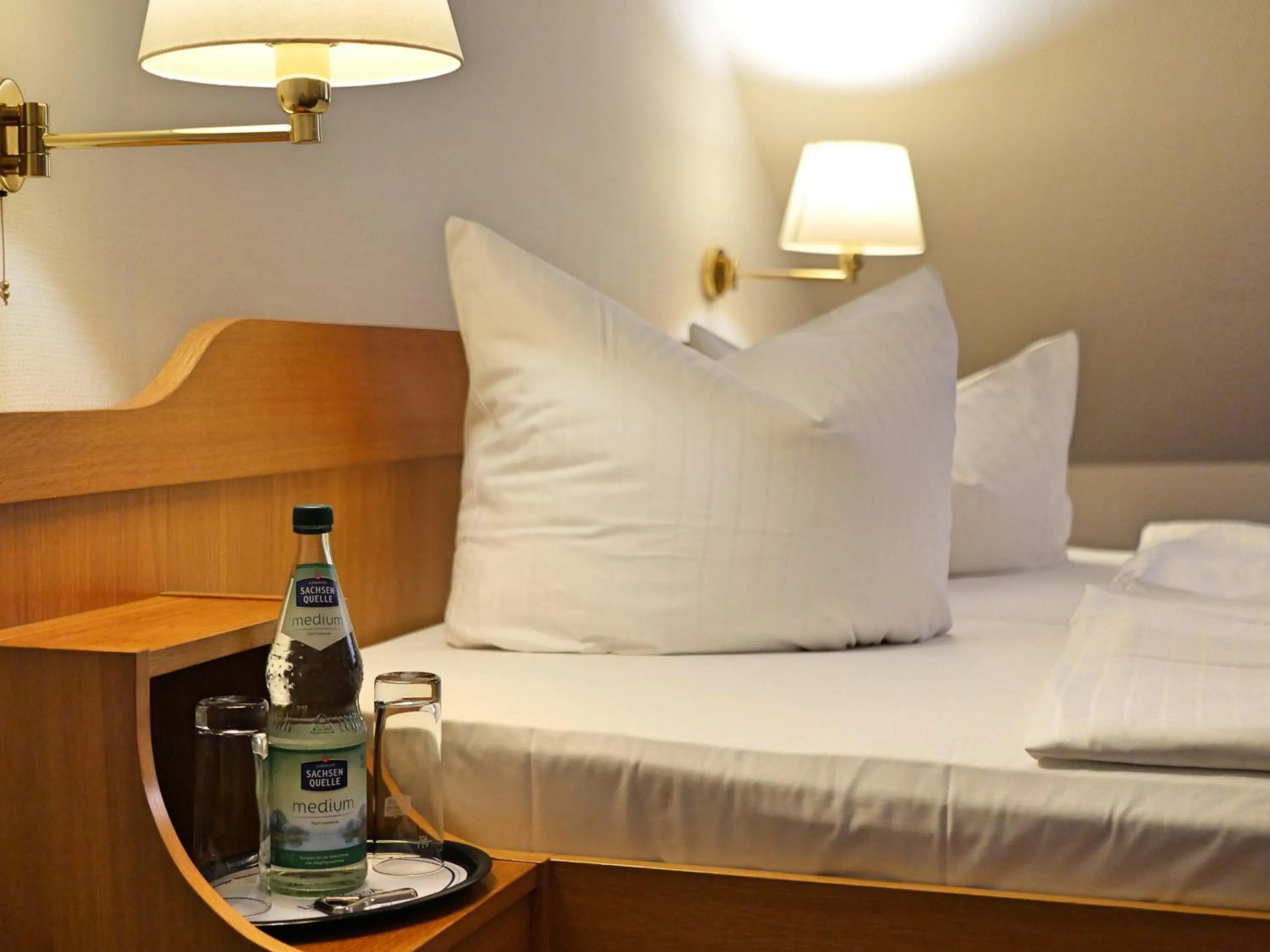 Bed in Central-Hotel Torgau