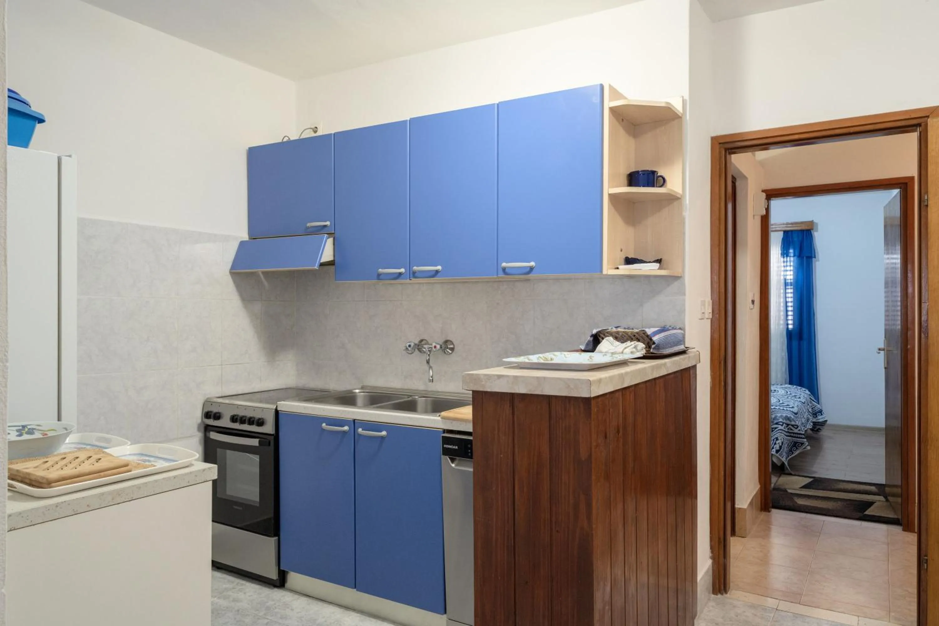 Kitchen or kitchenette in Apartments Ljiljana