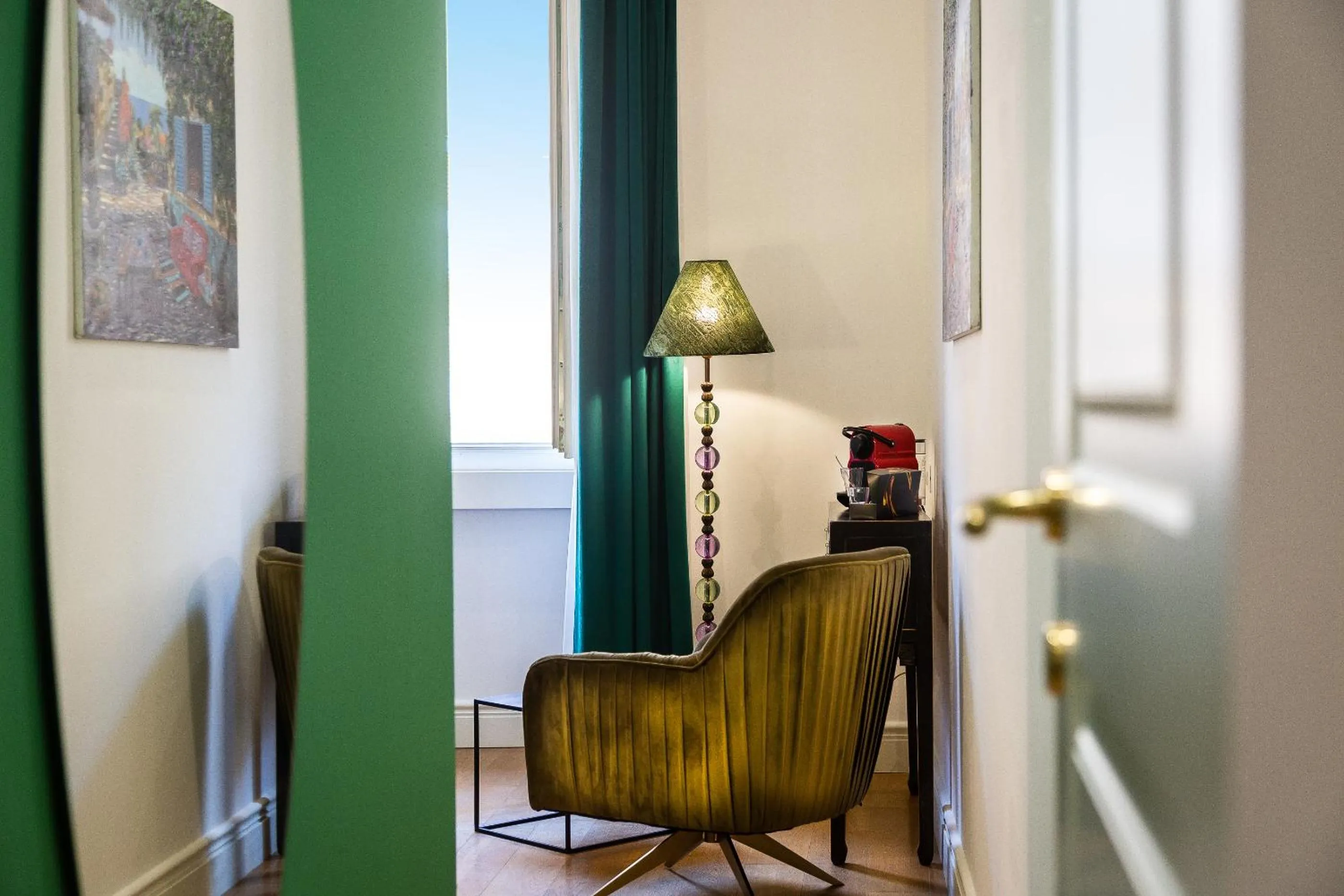 Seating area in Suite della Pigna