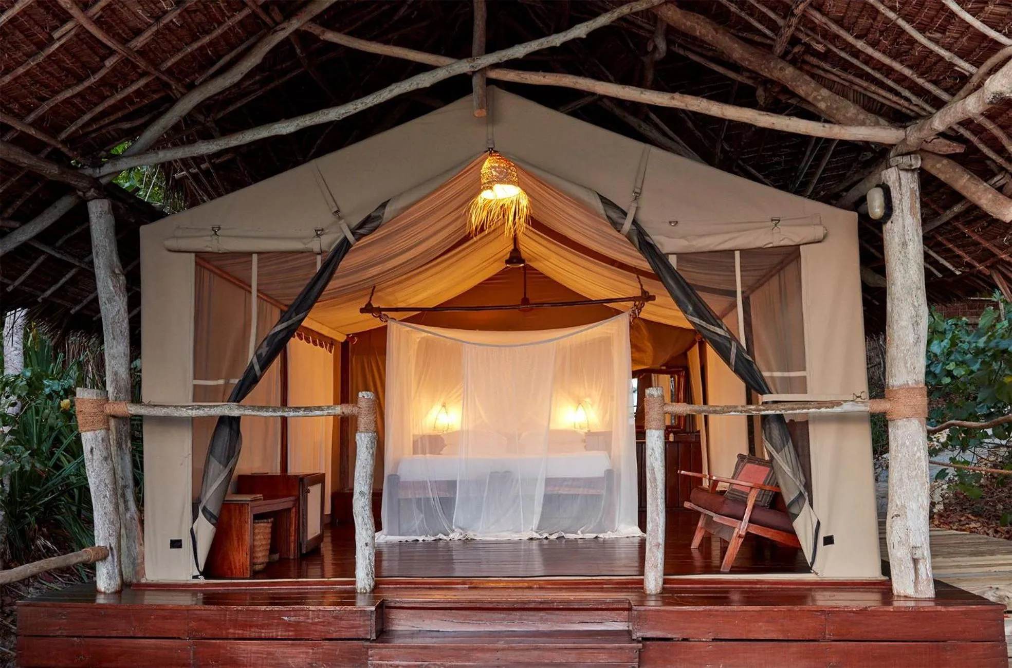 Bed in Fundu Lagoon