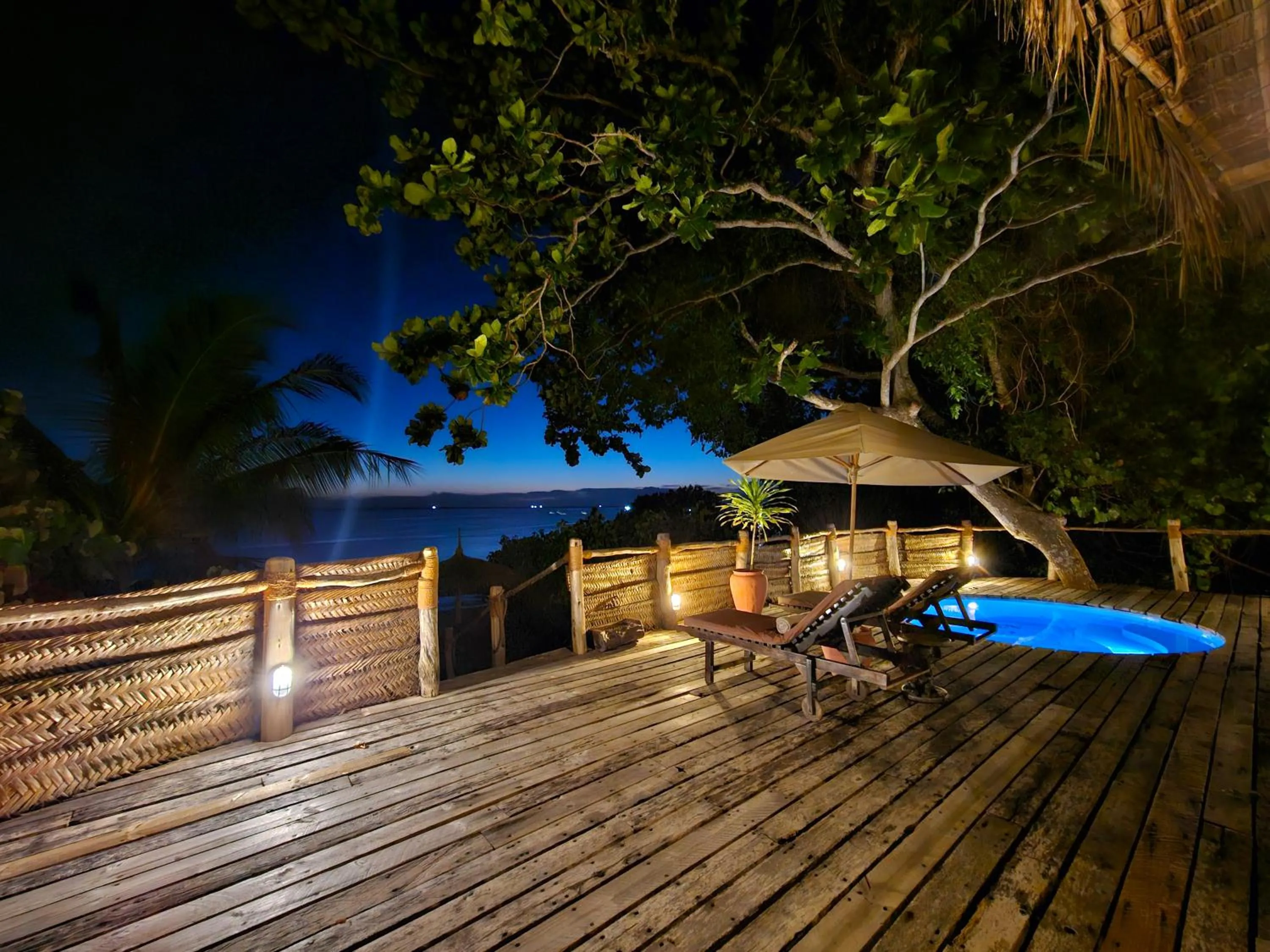 Patio in Fundu Lagoon