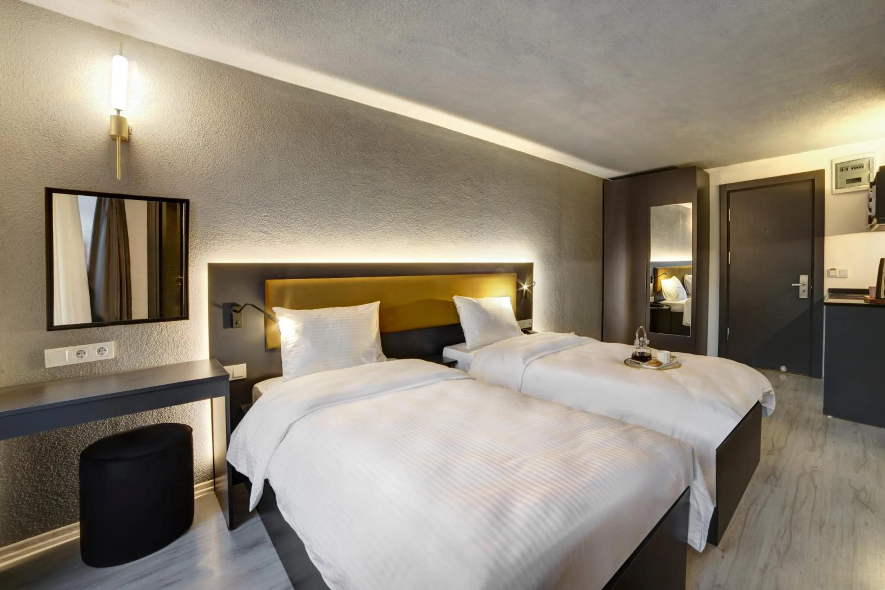 Bed in Taksim Seya Suites Hotel