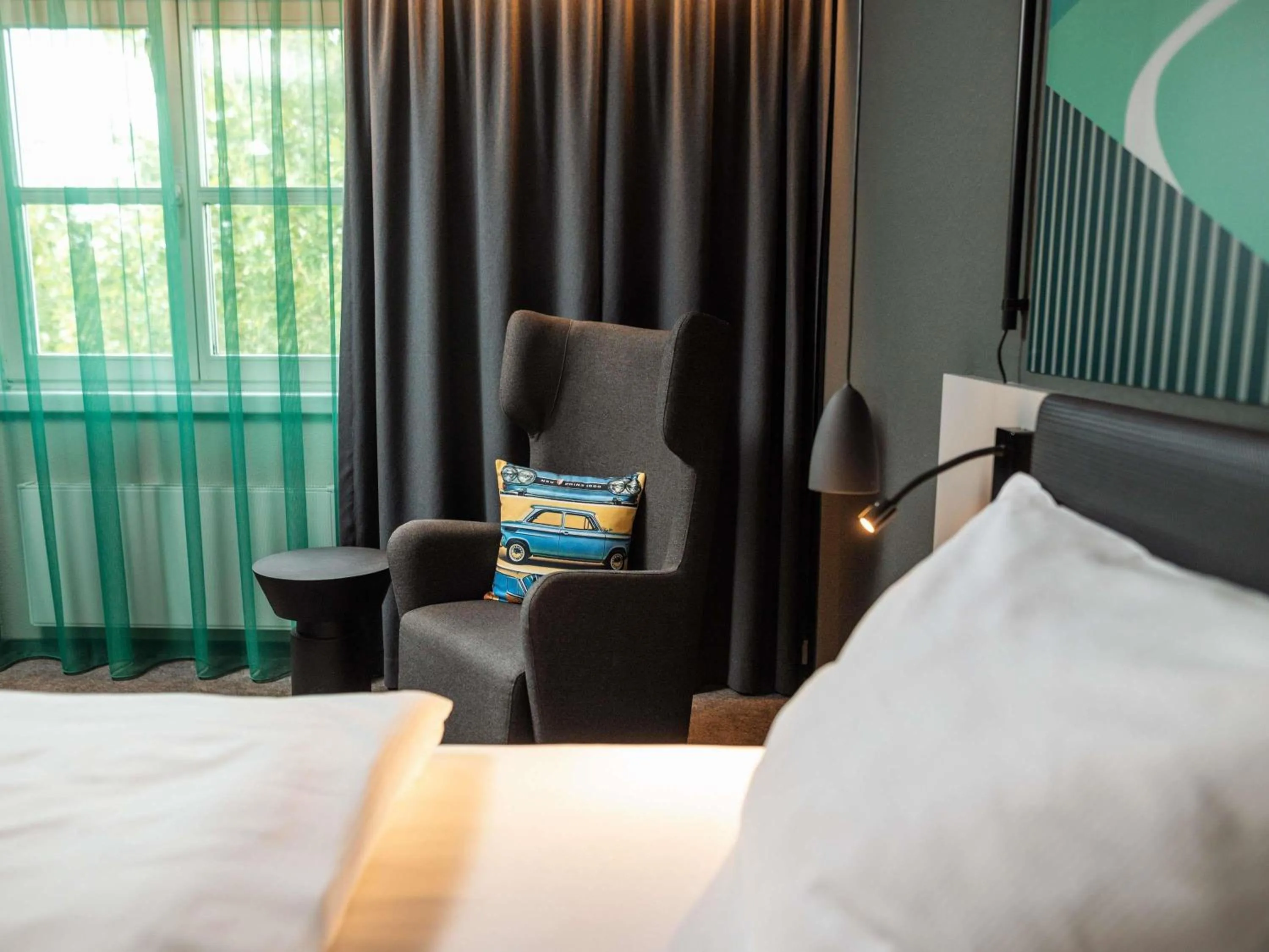 Bedroom, Bed in ibis Styles Neckarsulm