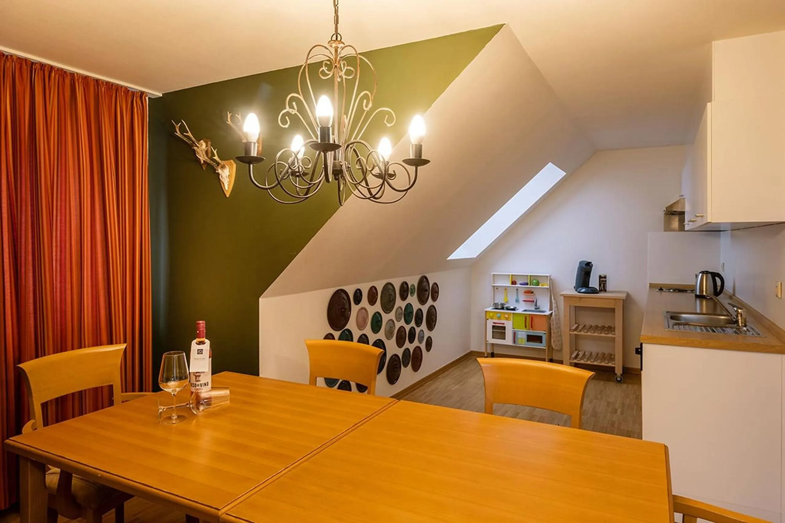 Kitchen or kitchenette in Apparthotel Bad Schandau by STEIGER Hotels