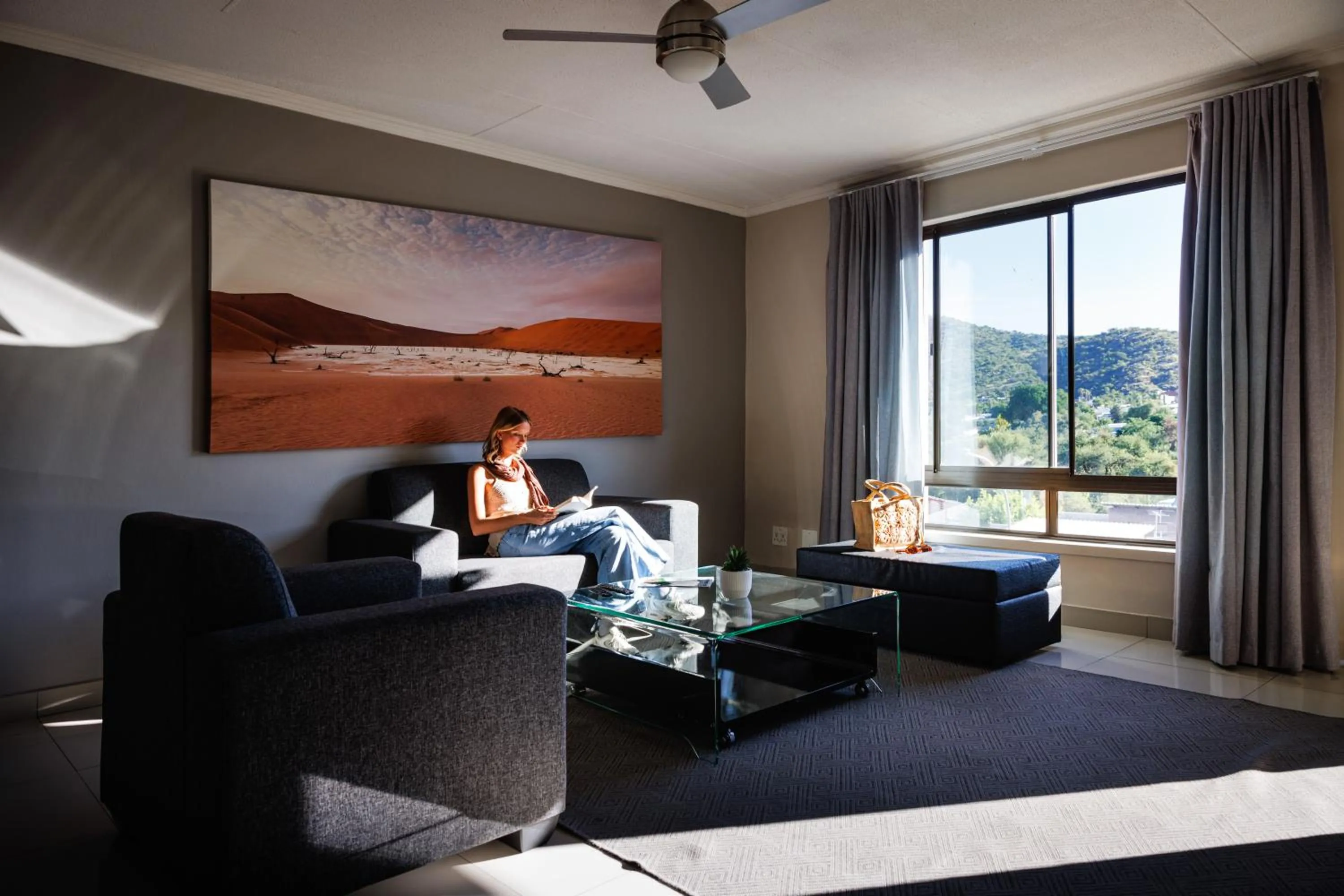 Living room in Hillside Accommodation