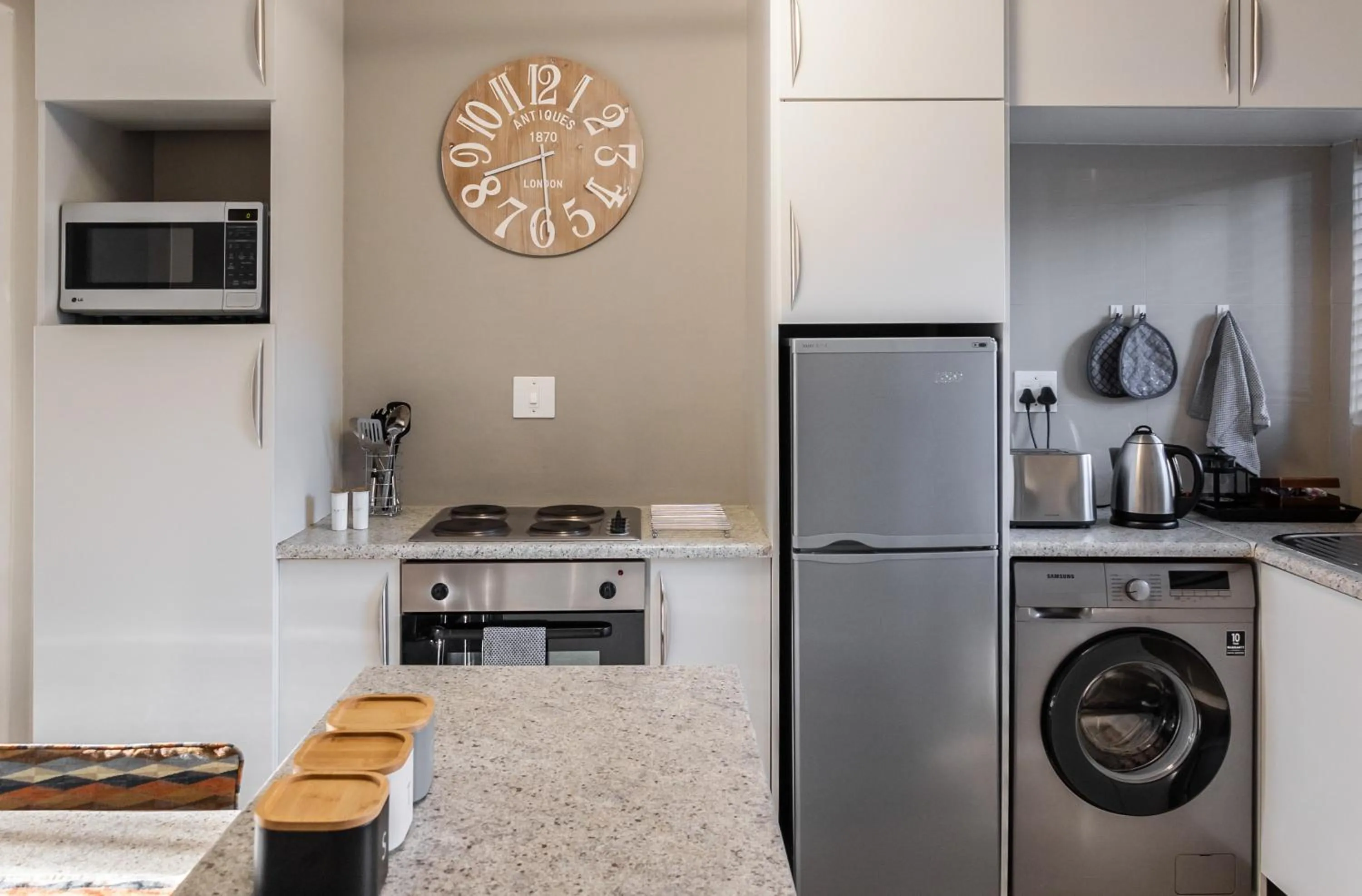 kitchen in Hillside Executive Accommodation