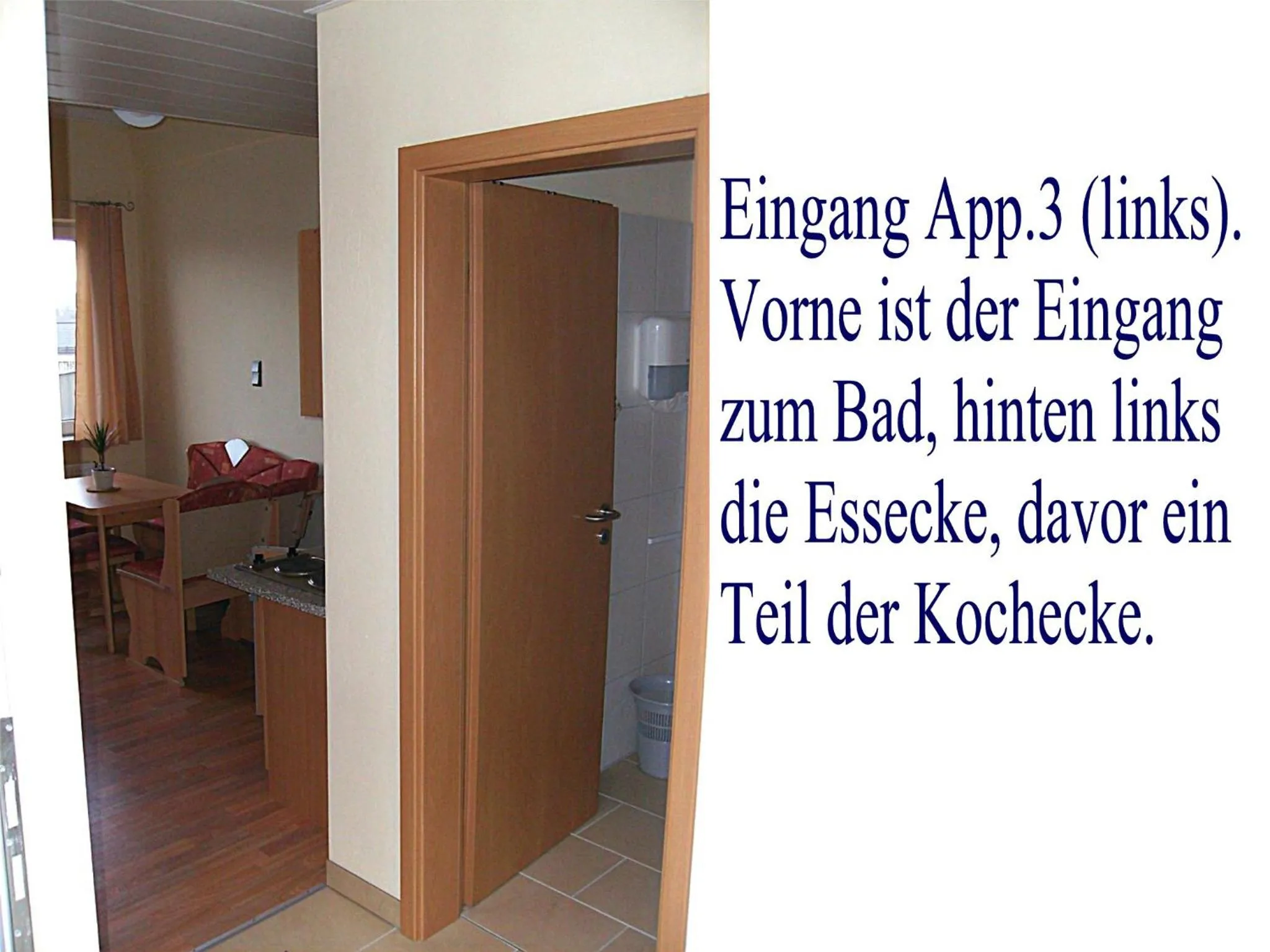 Text overlay in Järgen Ferienappartements